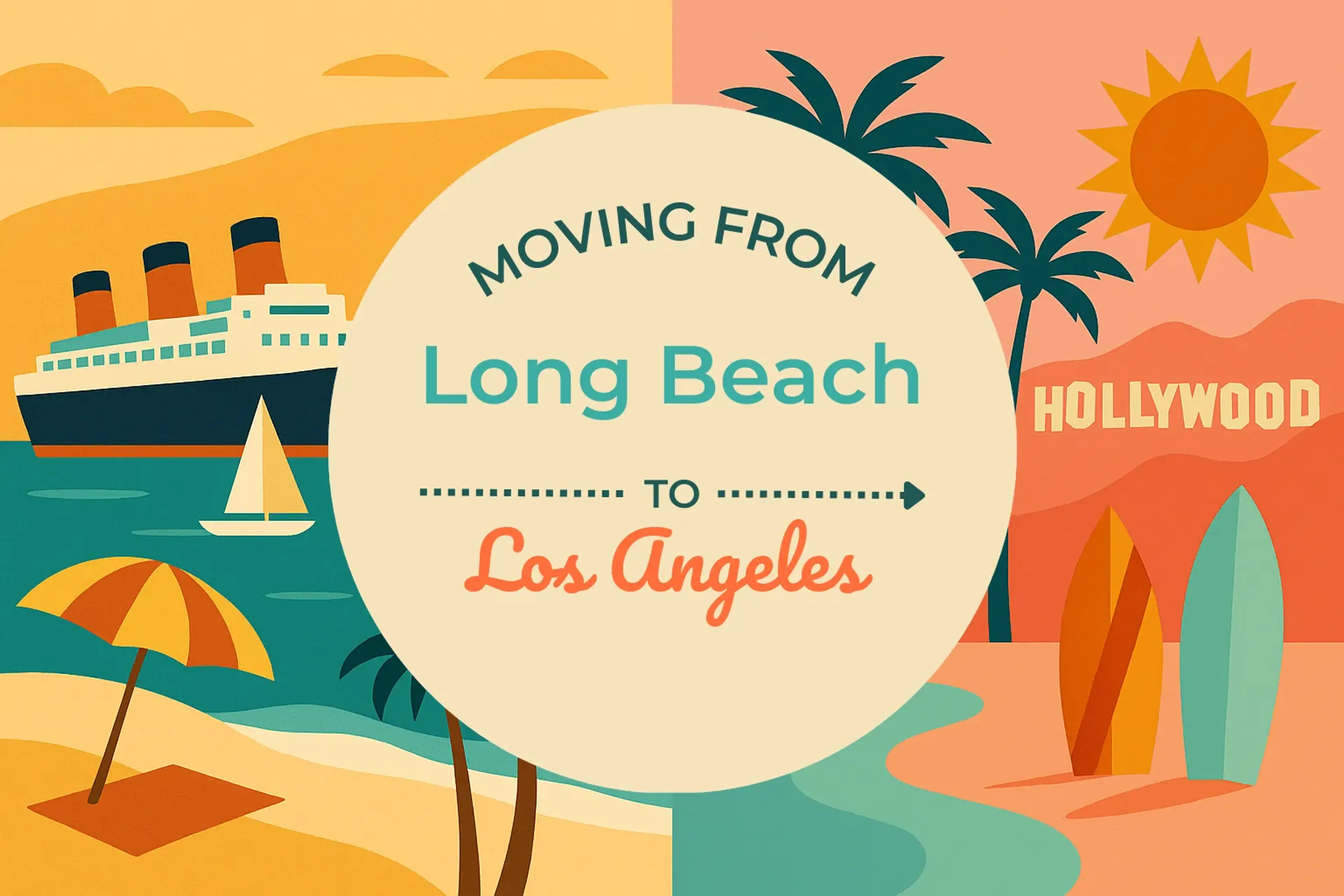 Side-by-side comparison of Long Beach to Los Angeles moving companies