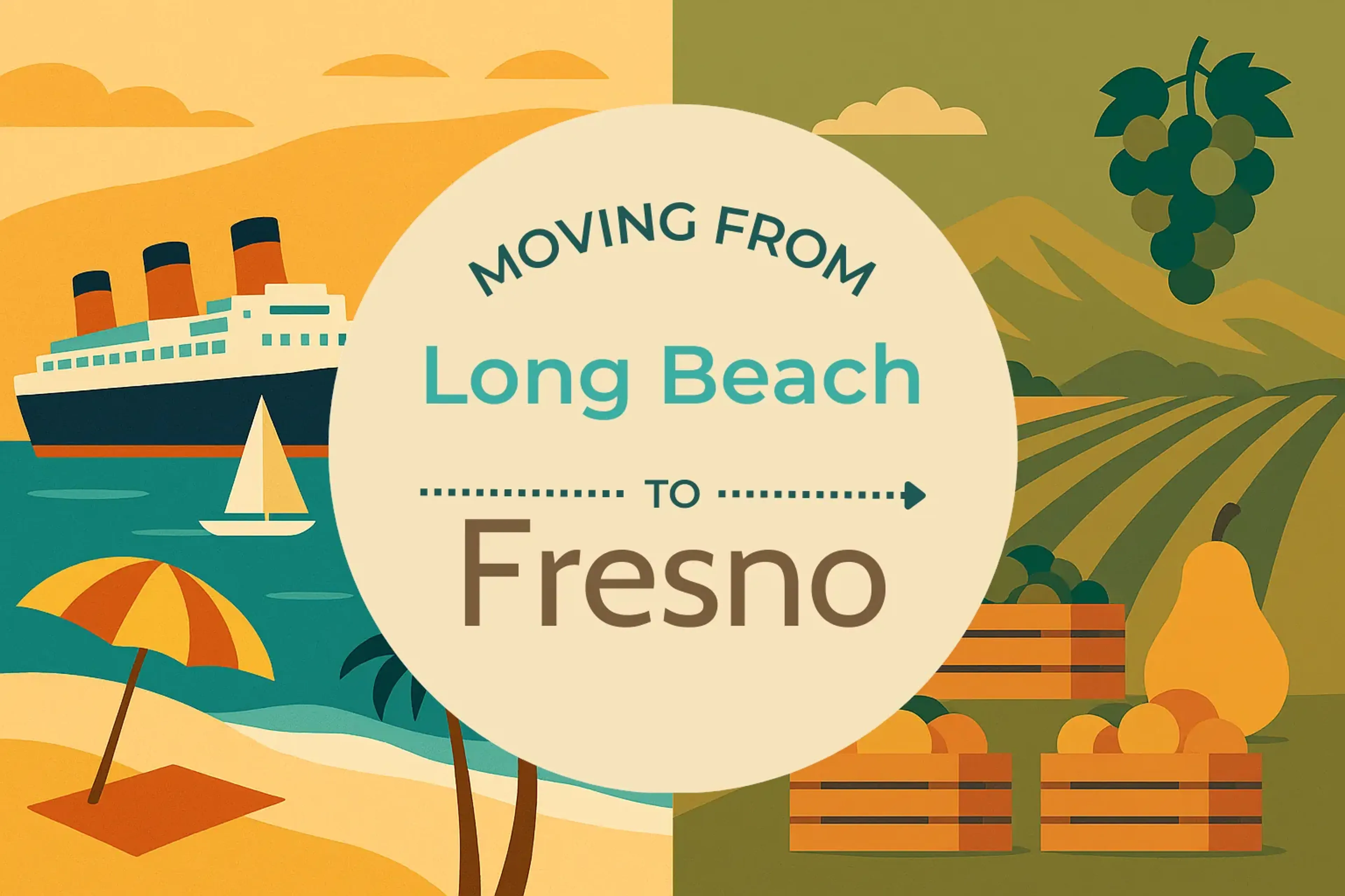 Side-by-side comparison of Long Beach to Fresno moving companies
