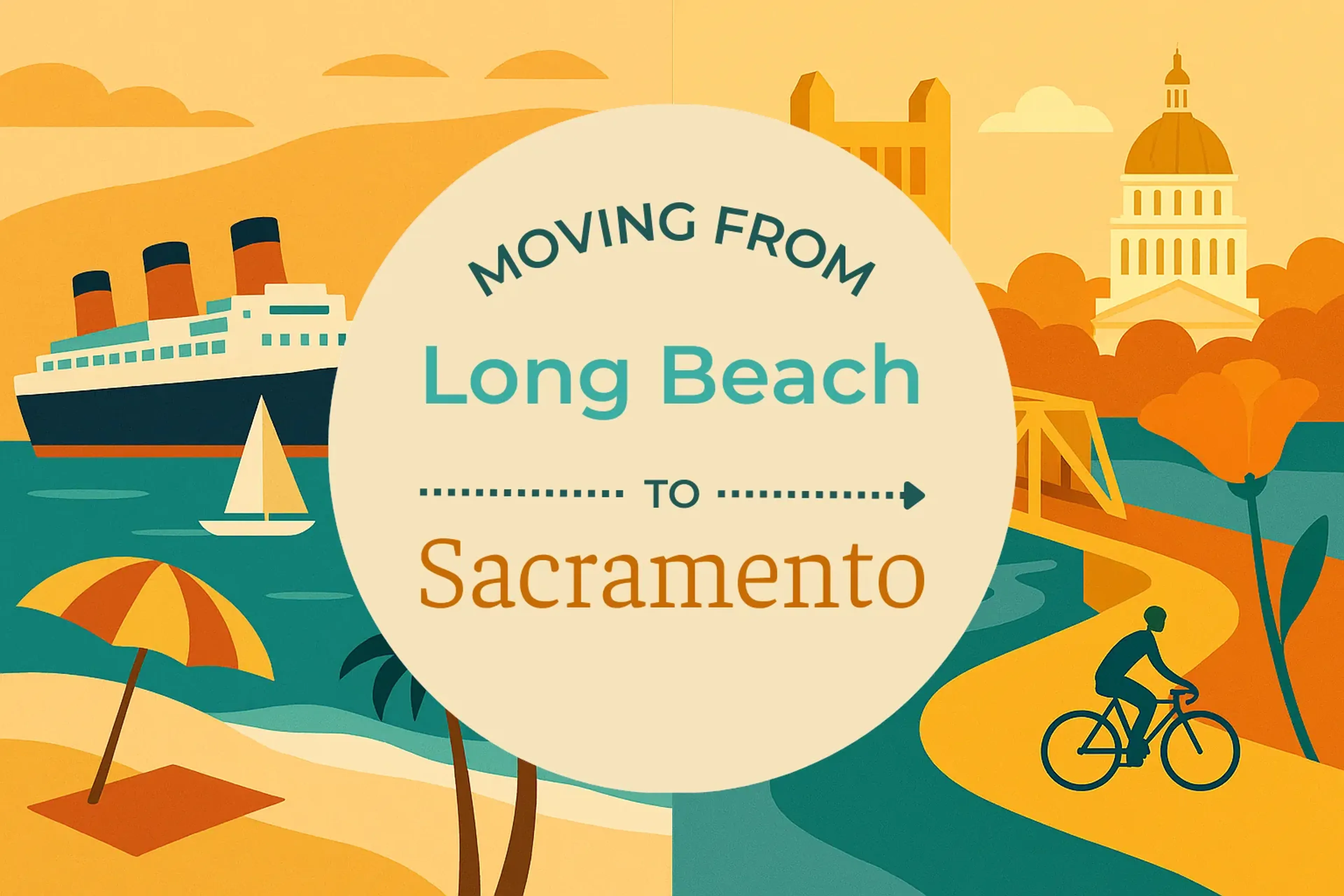 Side-by-side comparison of Long Beach to Sacramento moving companies