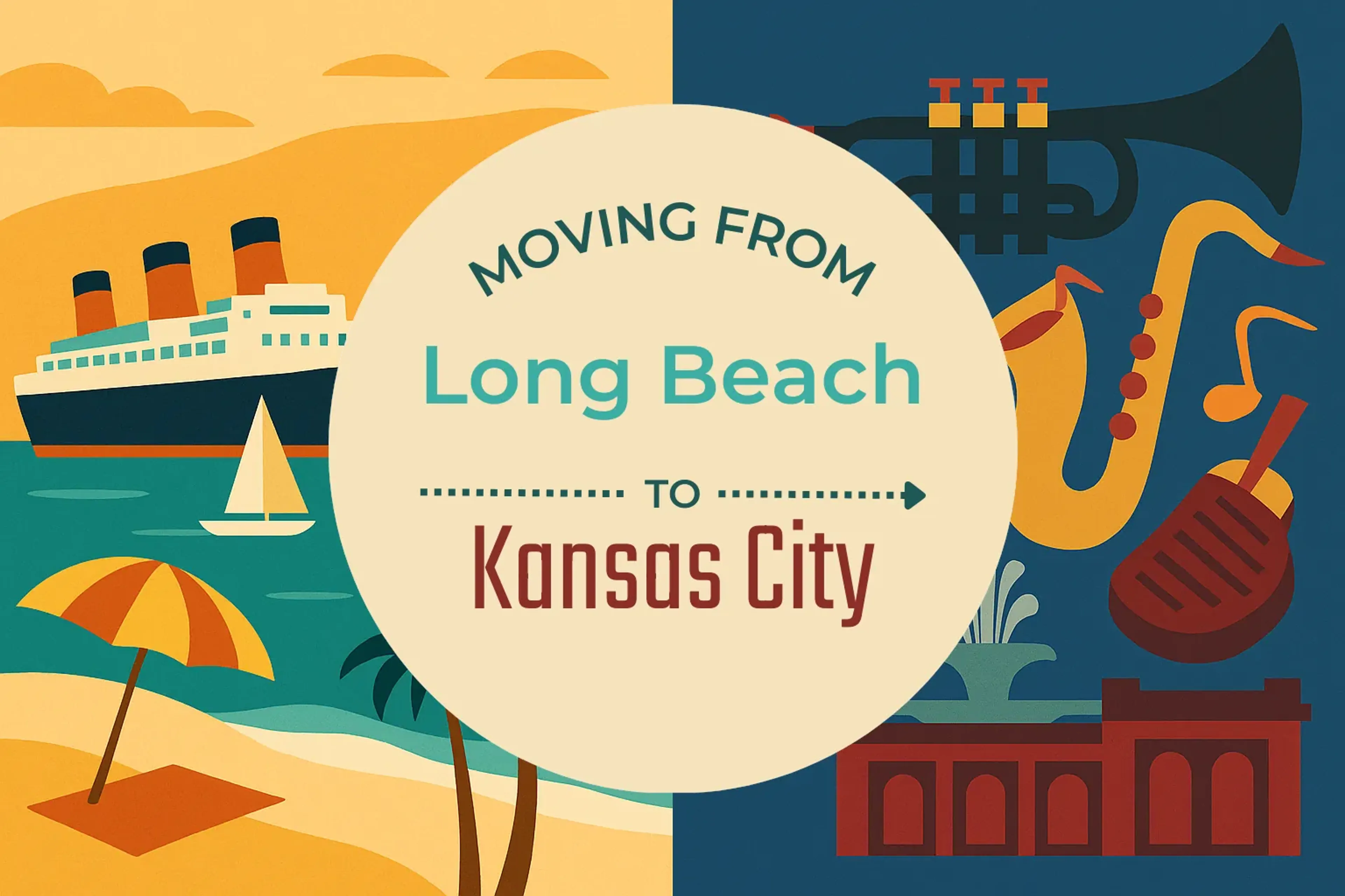 Side-by-side comparison of Long Beach to Kansas City moving companies