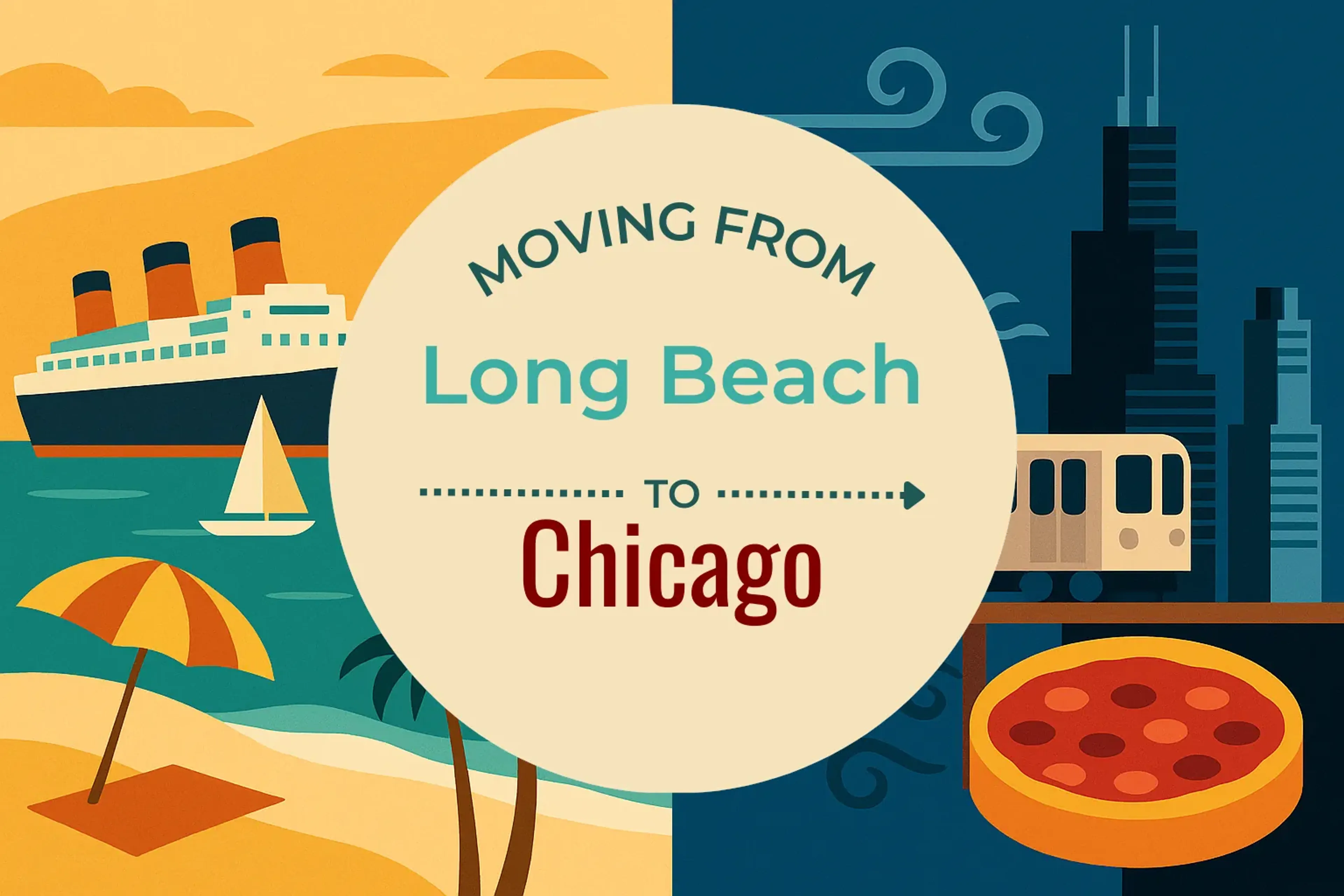 Side-by-side comparison of Long Beach to Chicago moving companies