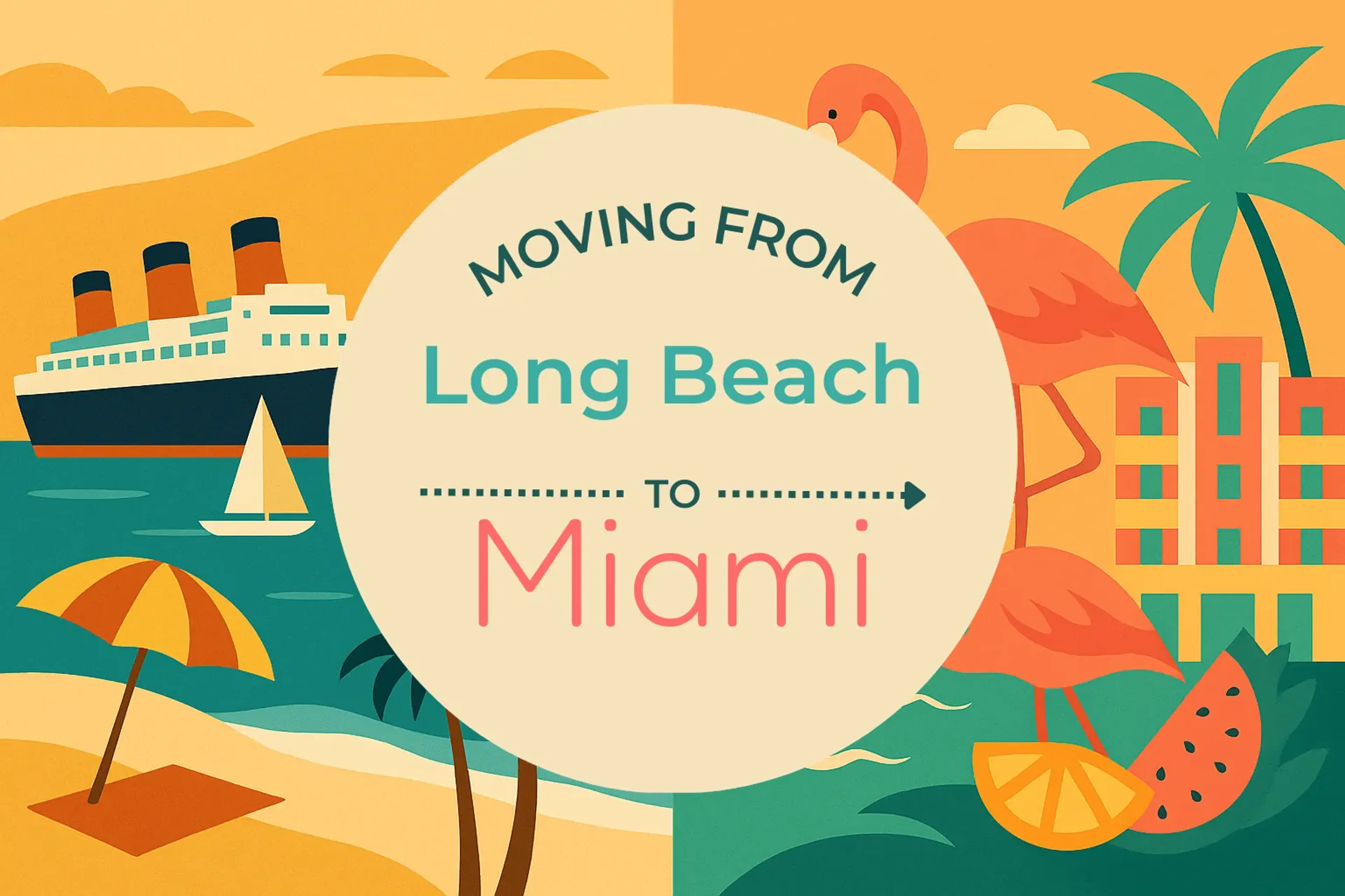 Side-by-side comparison of Long Beach to Miami moving companies