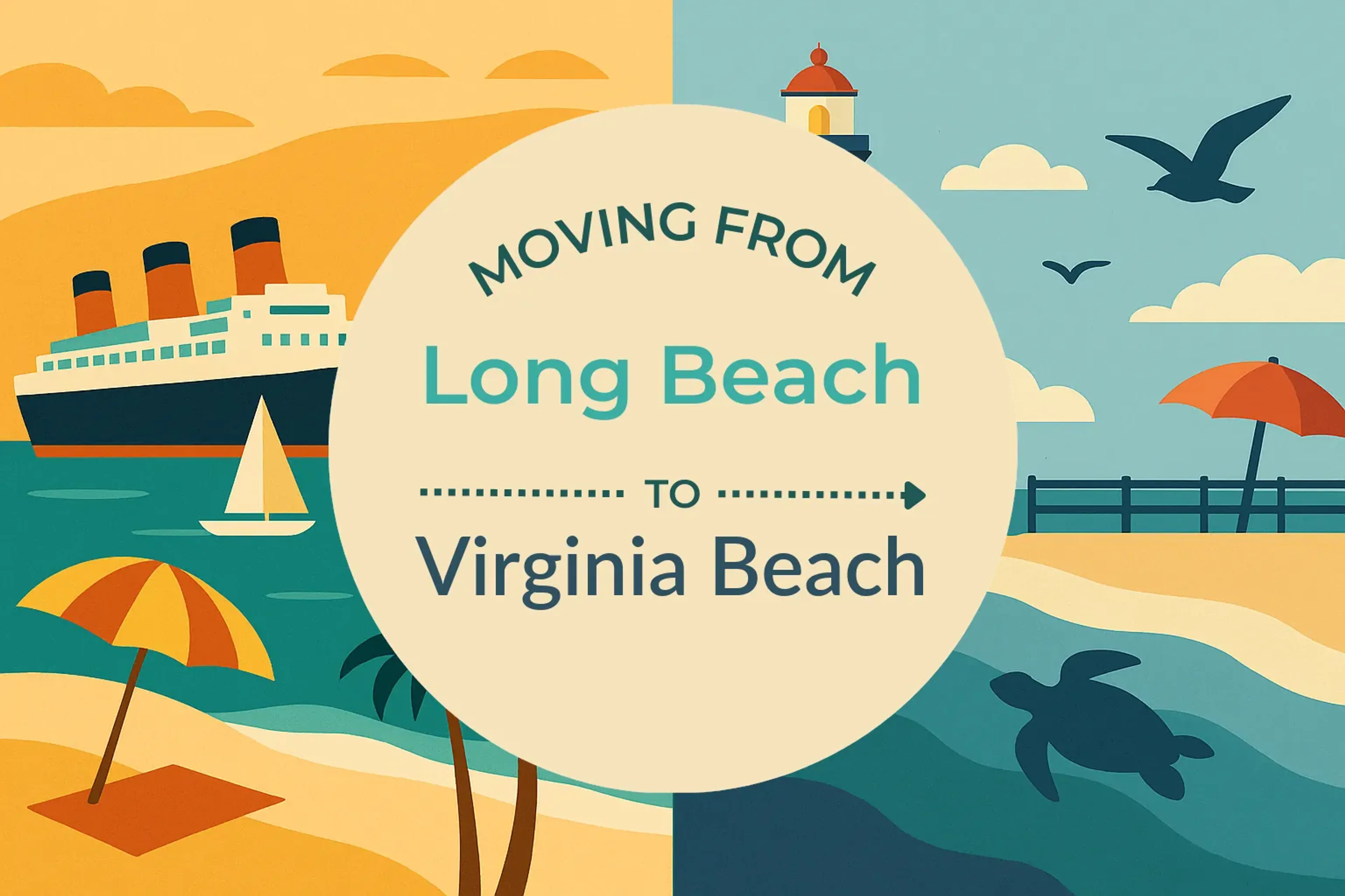 Side-by-side comparison of Long Beach to Virginia Beach moving companies