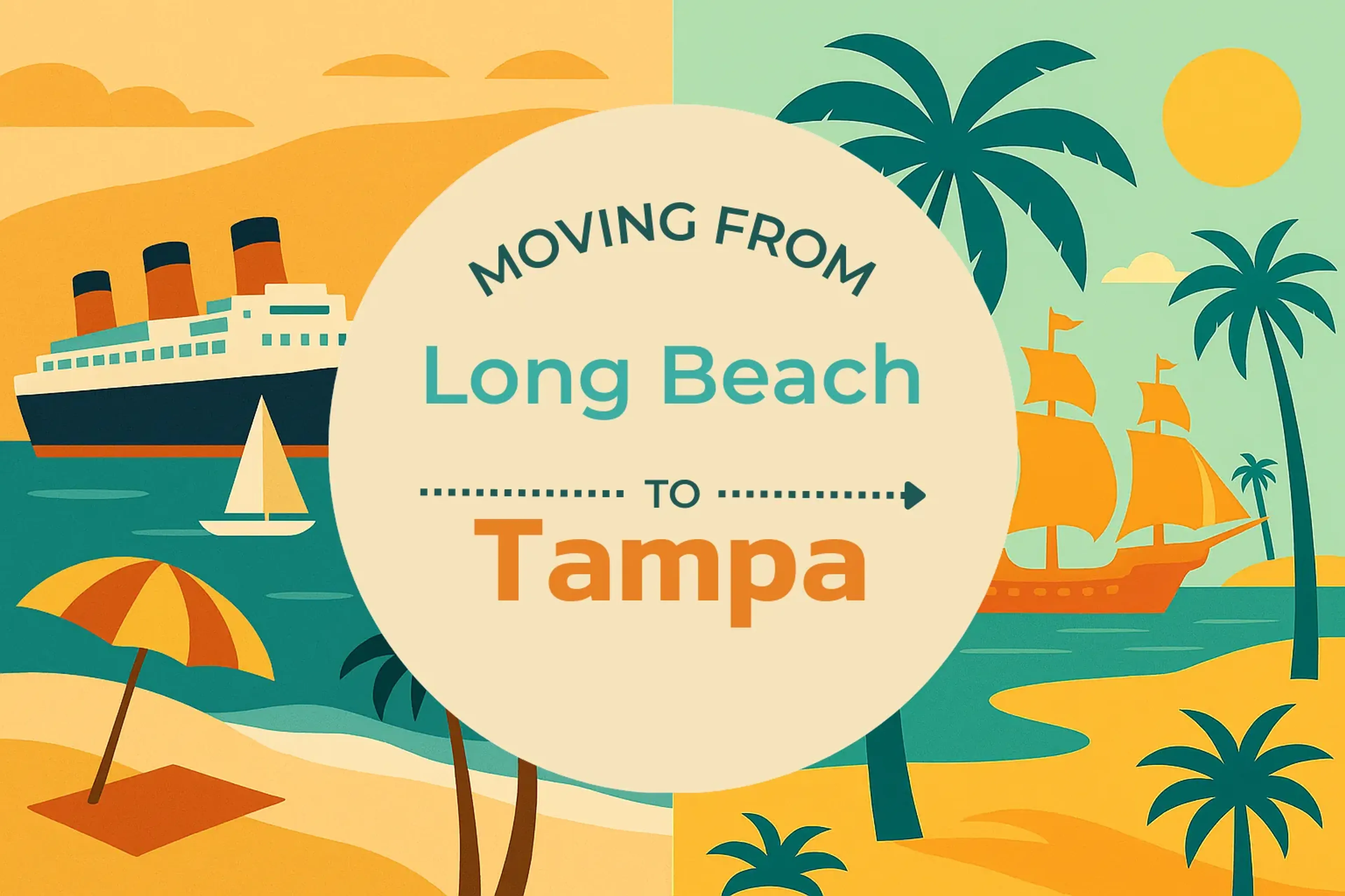 Side-by-side comparison of Long Beach to Tampa moving companies