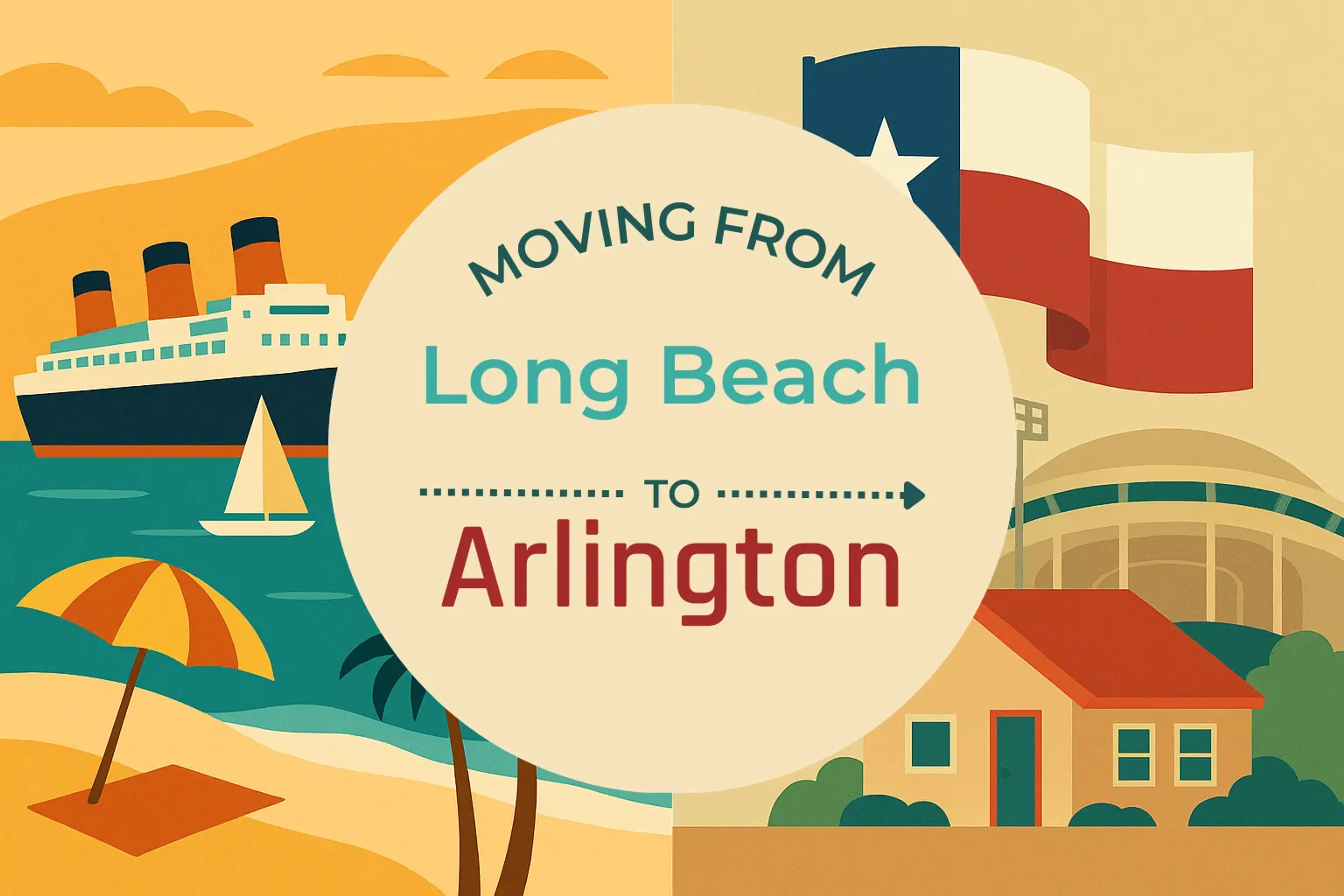 Side-by-side comparison of Long Beach to Arlington moving companies