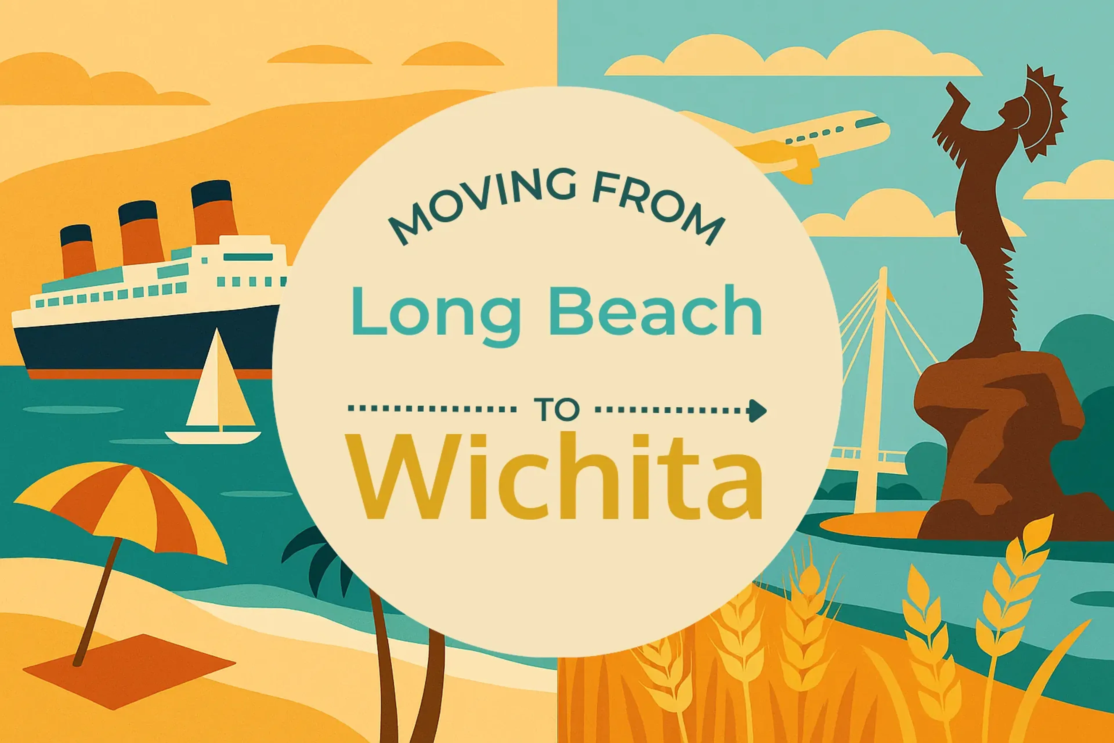 Side-by-side comparison of Long Beach to Wichita moving companies