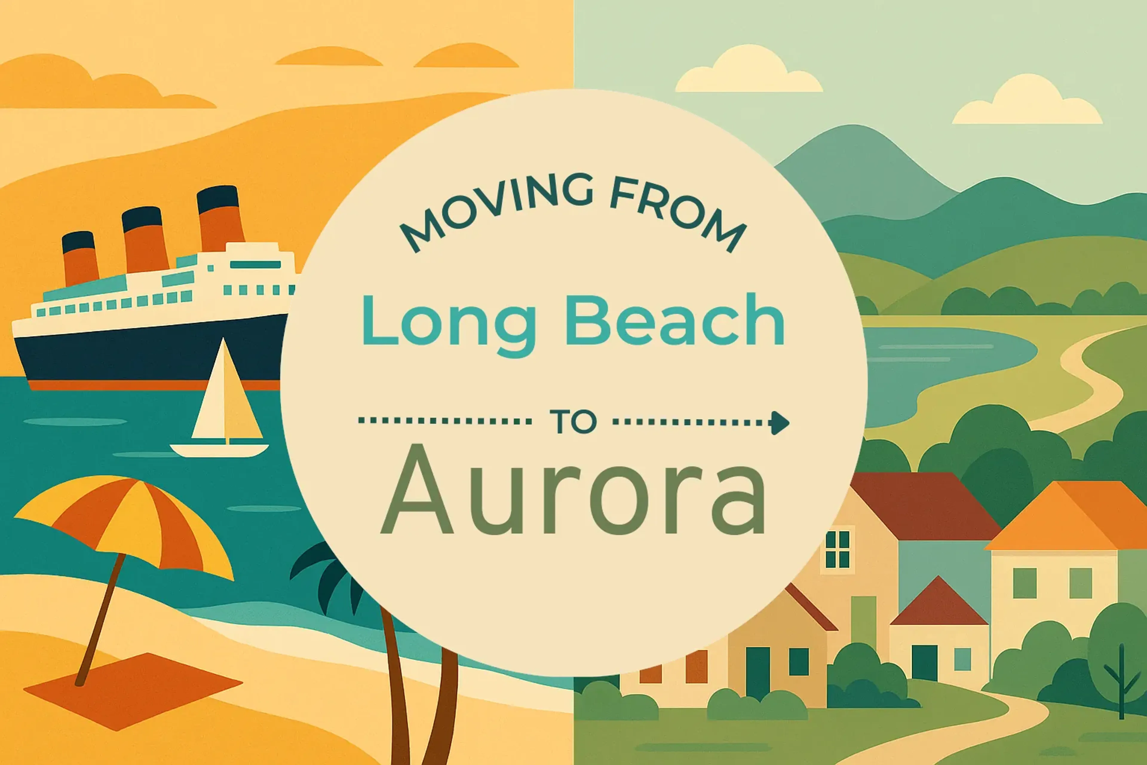 Side-by-side comparison of Long Beach to Aurora moving companies