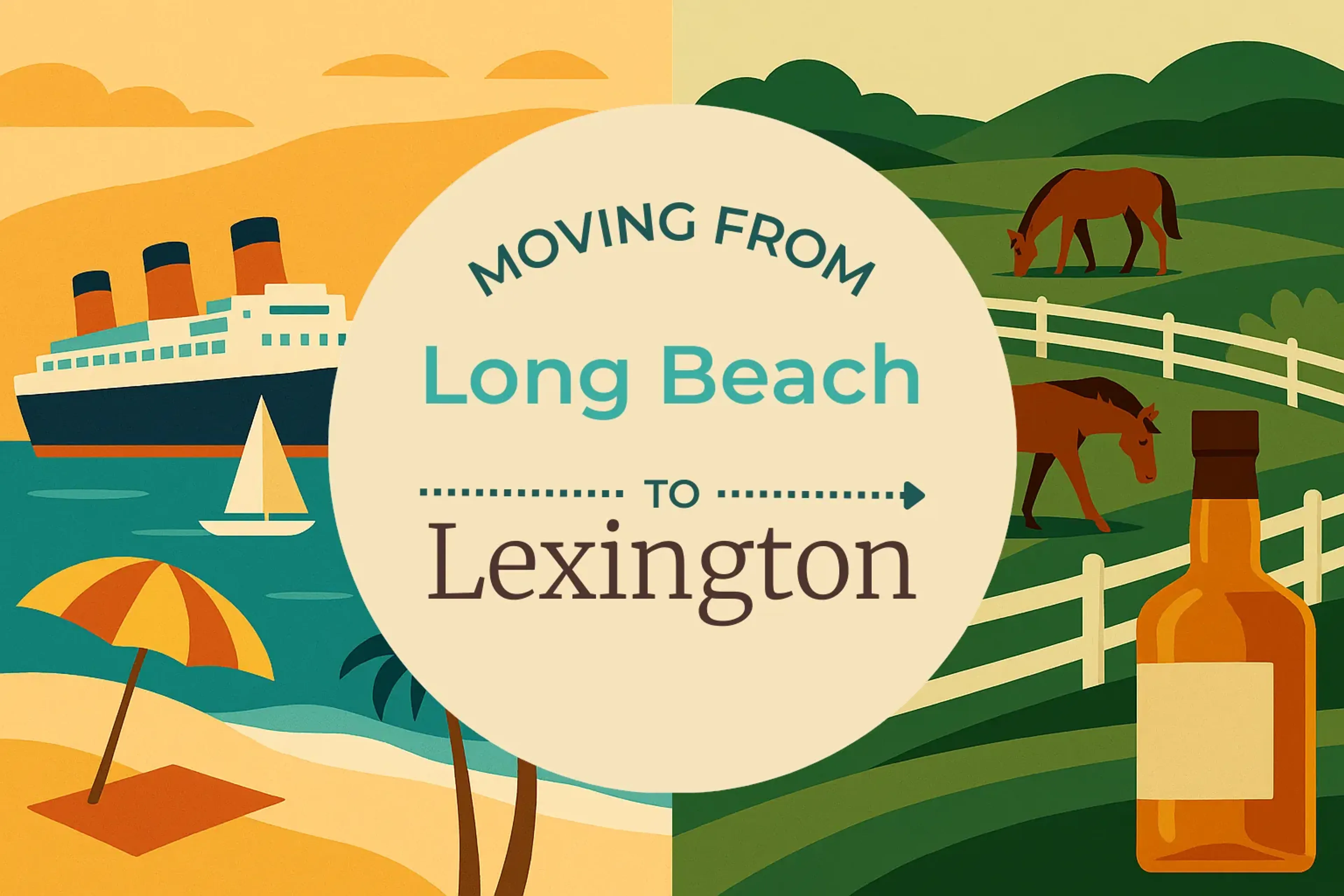 Side-by-side comparison of Long Beach to Lexington moving companies