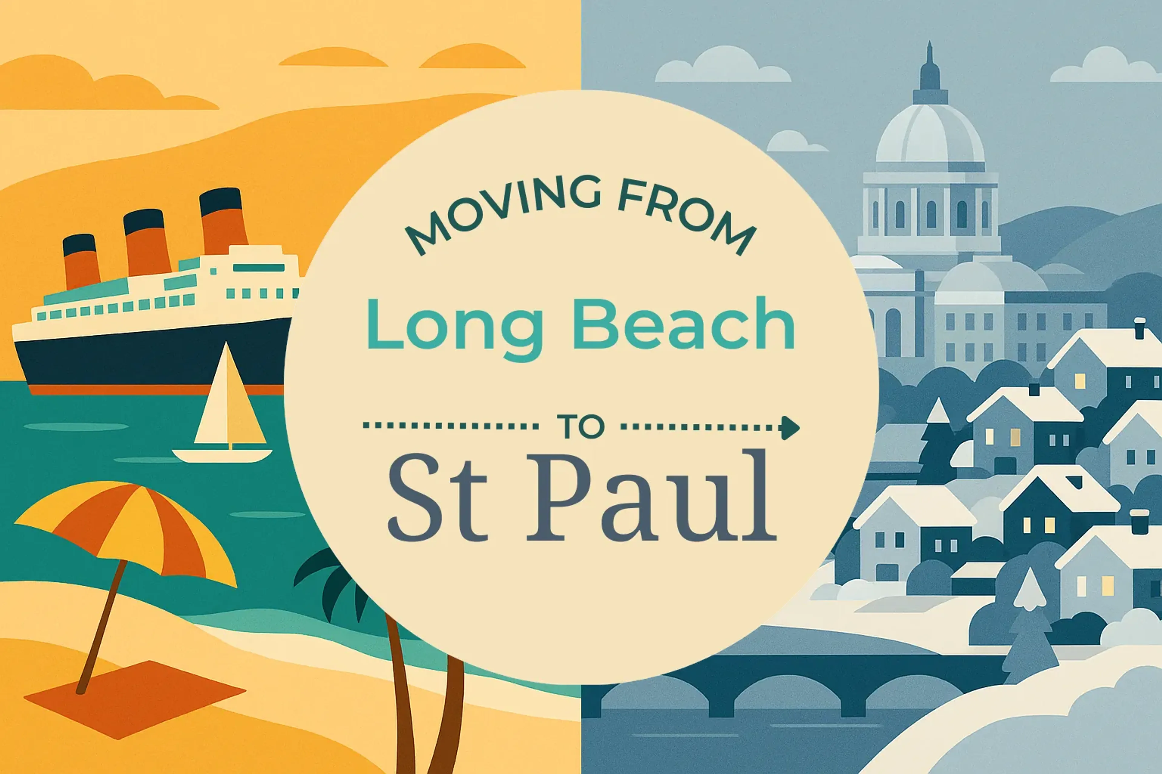 Side-by-side comparison of Long Beach to St. Paul moving companies