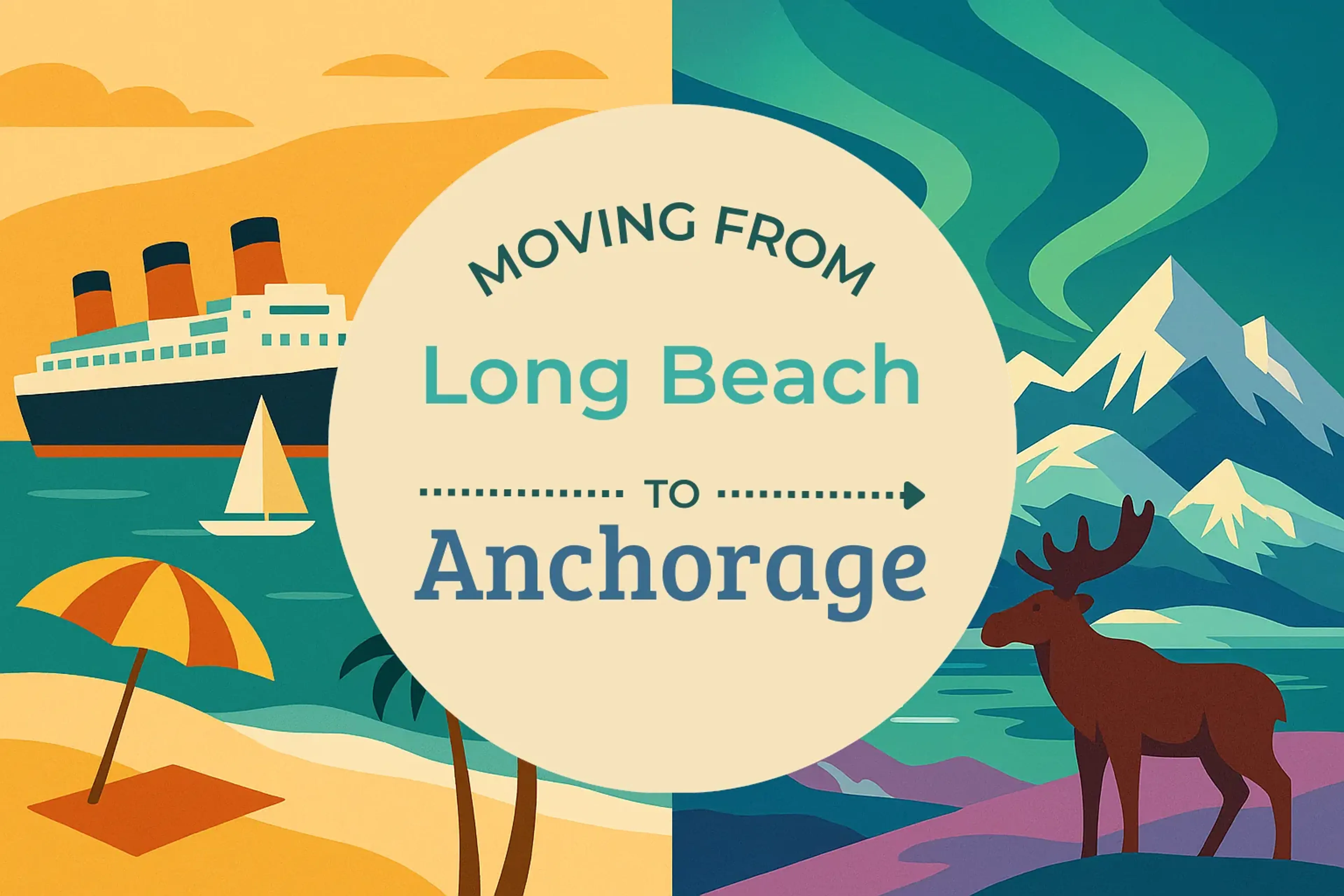 Side-by-side comparison of Long Beach to Anchorage moving companies