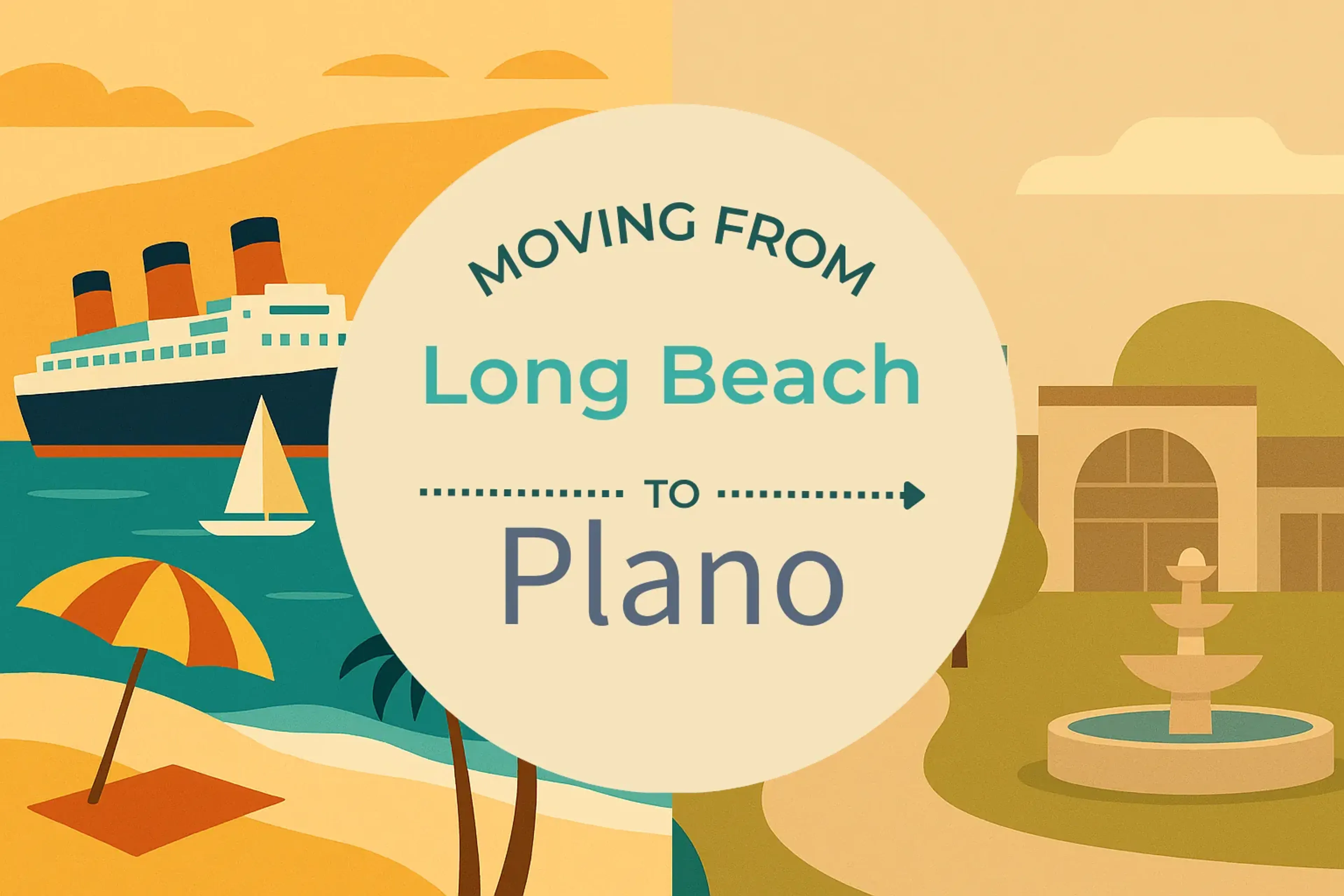Side-by-side comparison of Long Beach to Plano moving companies