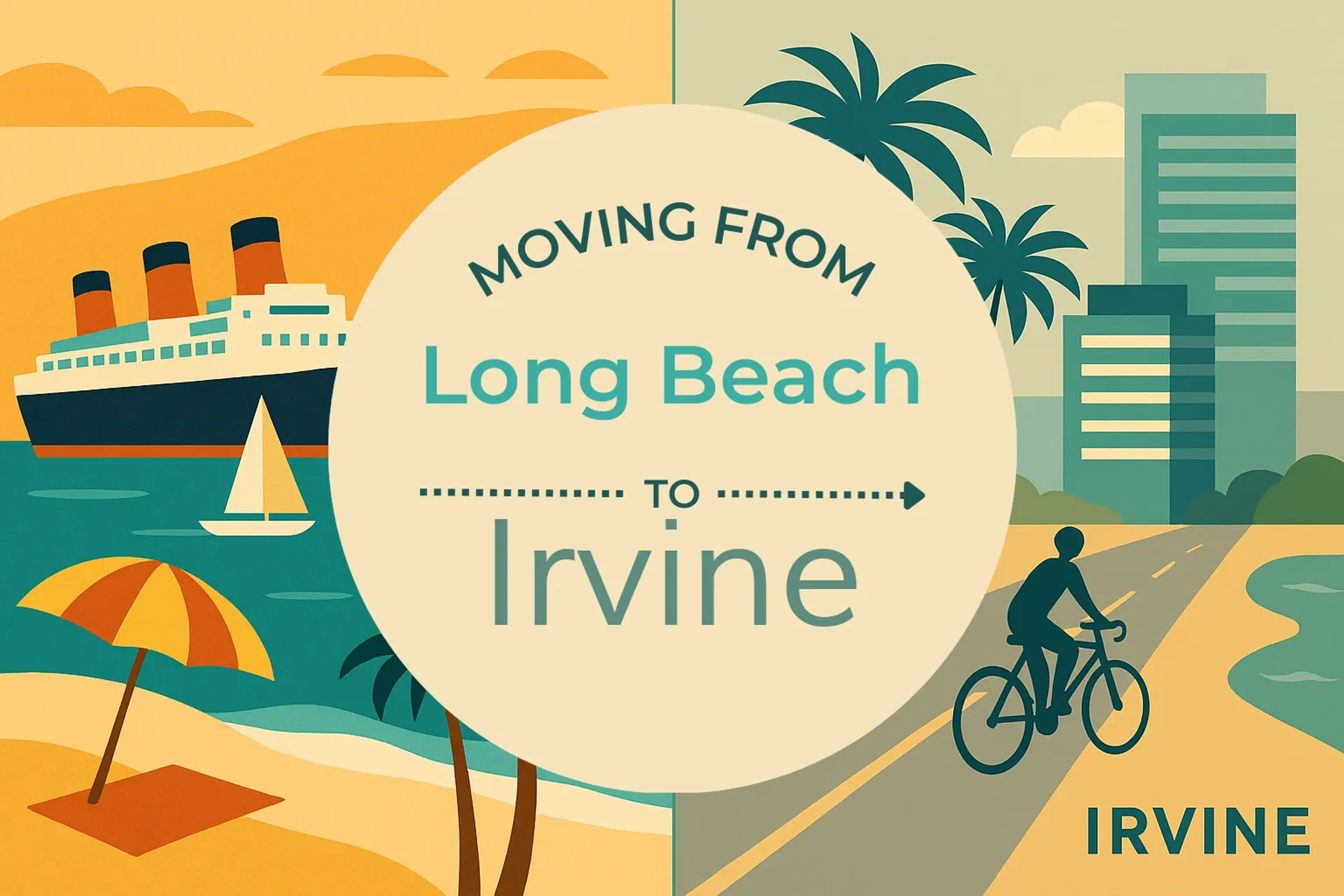 Side-by-side comparison of Long Beach to Irvine moving companies