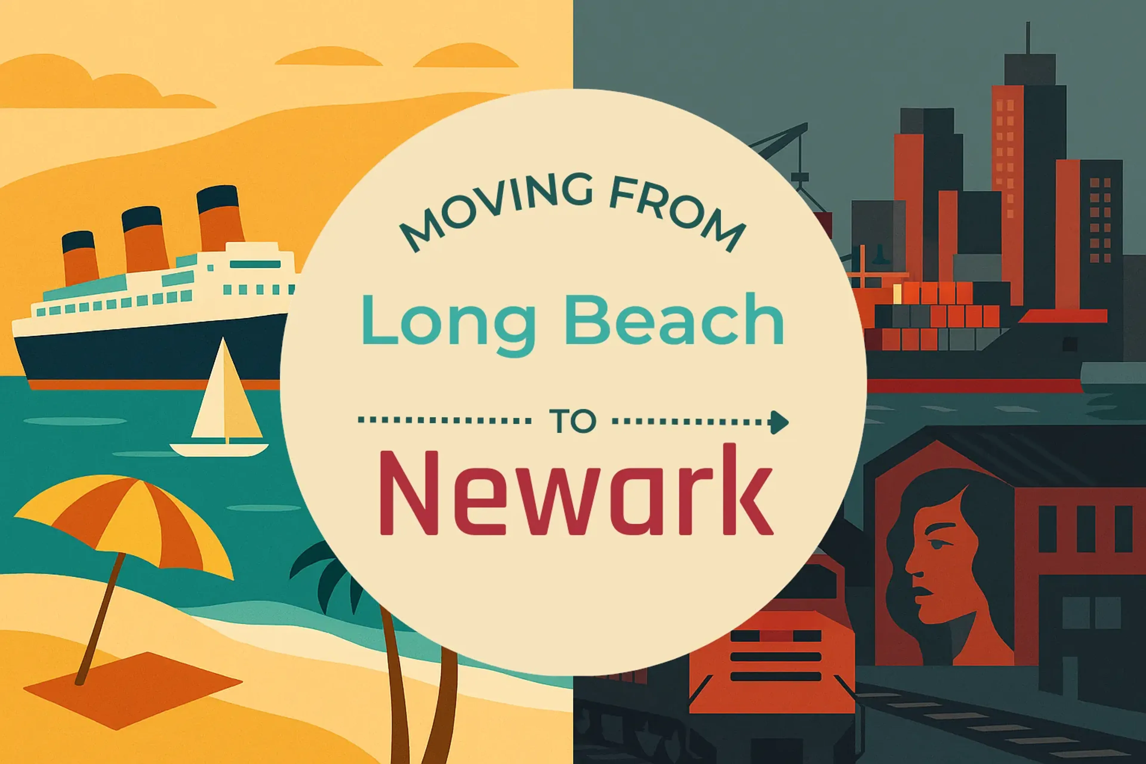 Side-by-side comparison of Long Beach to Newark moving companies