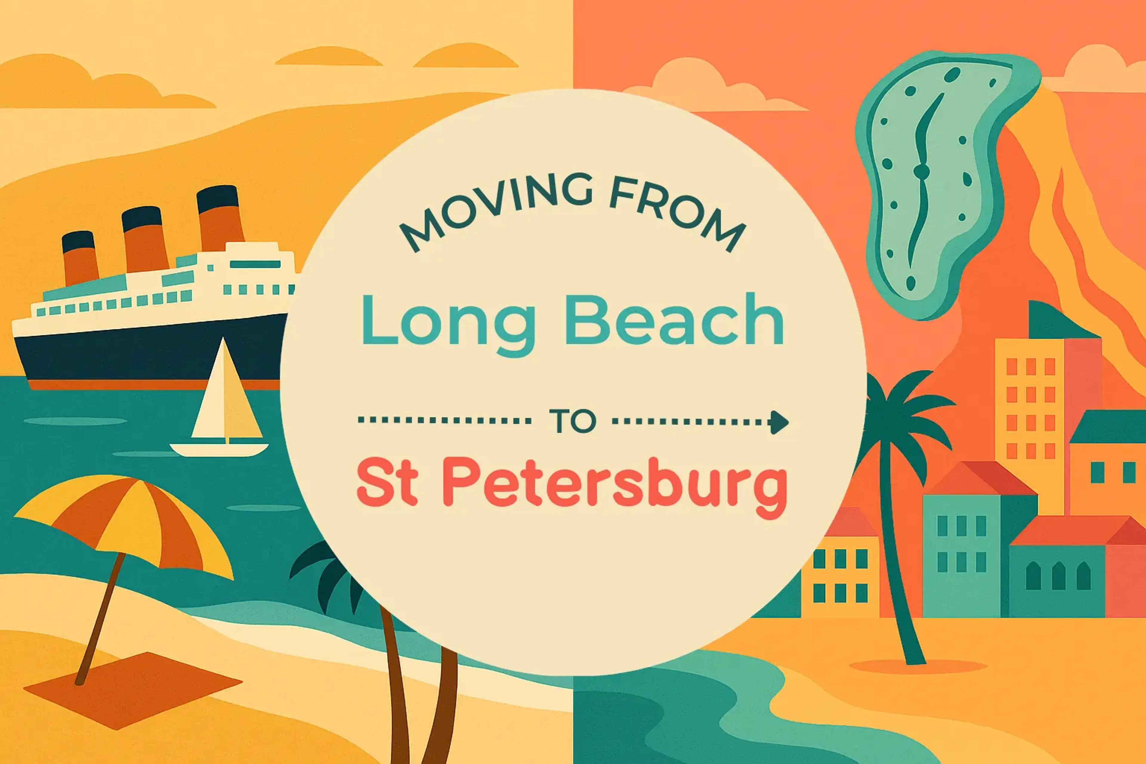 Side-by-side comparison of Long Beach to St. Petersburg moving companies