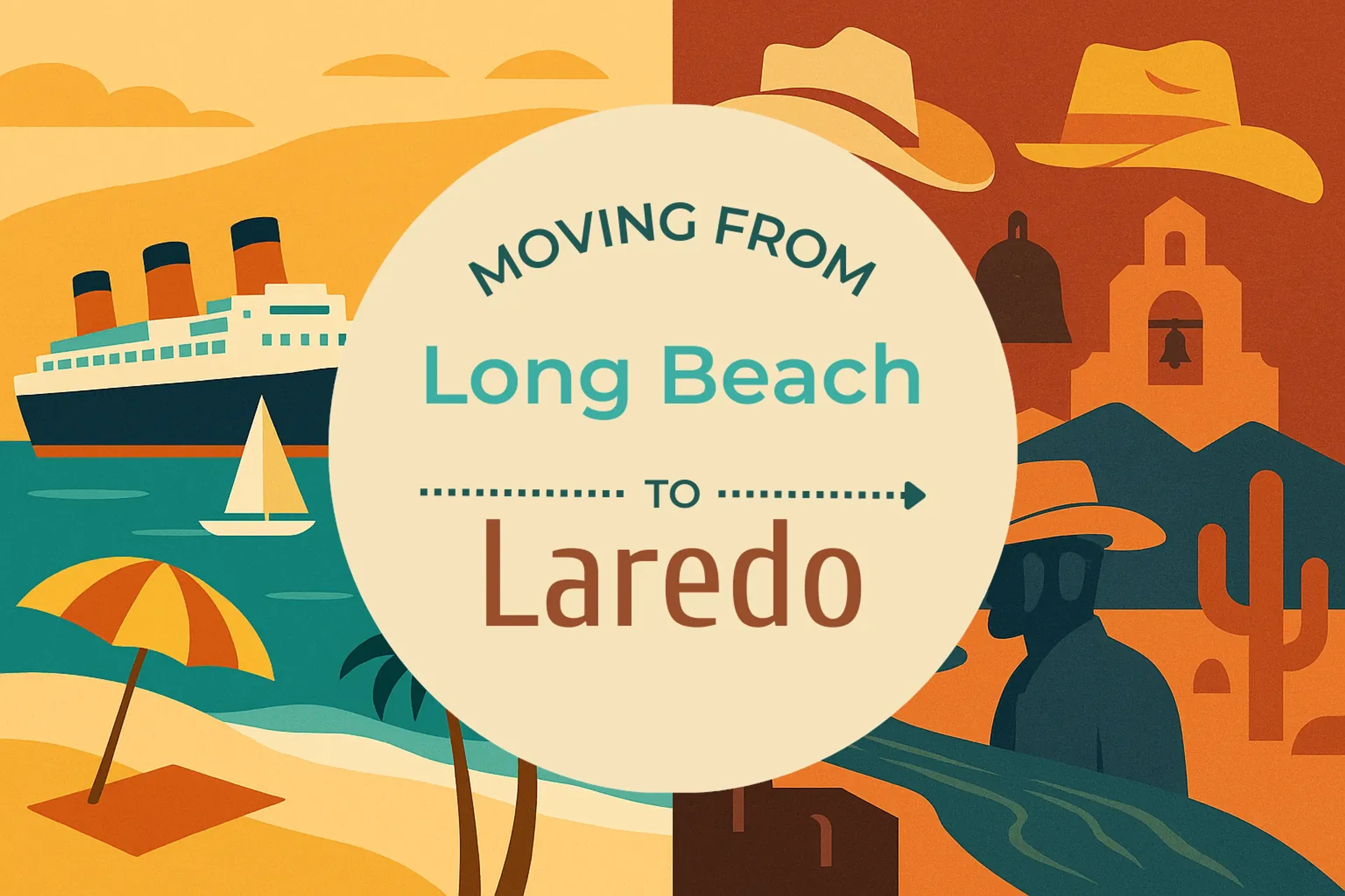Side-by-side comparison of Long Beach to Laredo moving companies
