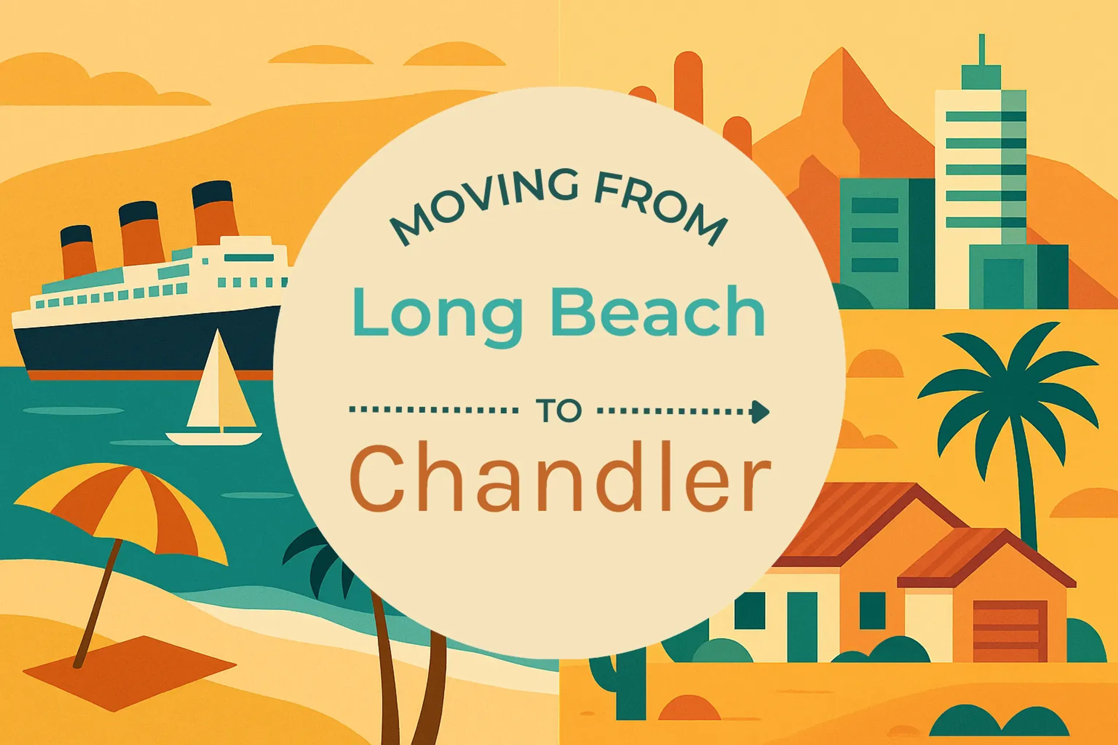 Side-by-side comparison of Long Beach to Chandler moving companies