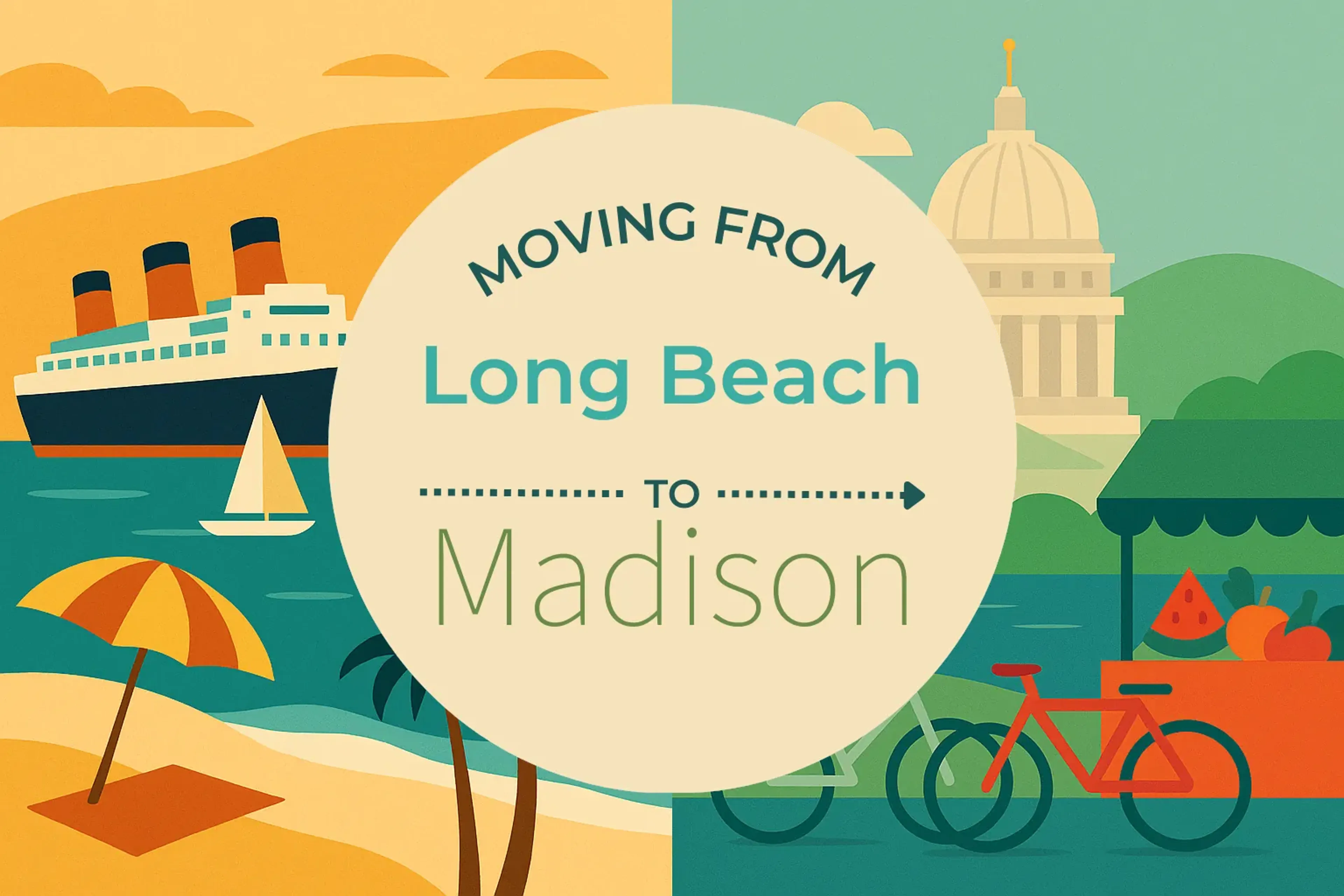Side-by-side comparison of Long Beach to Madison moving companies