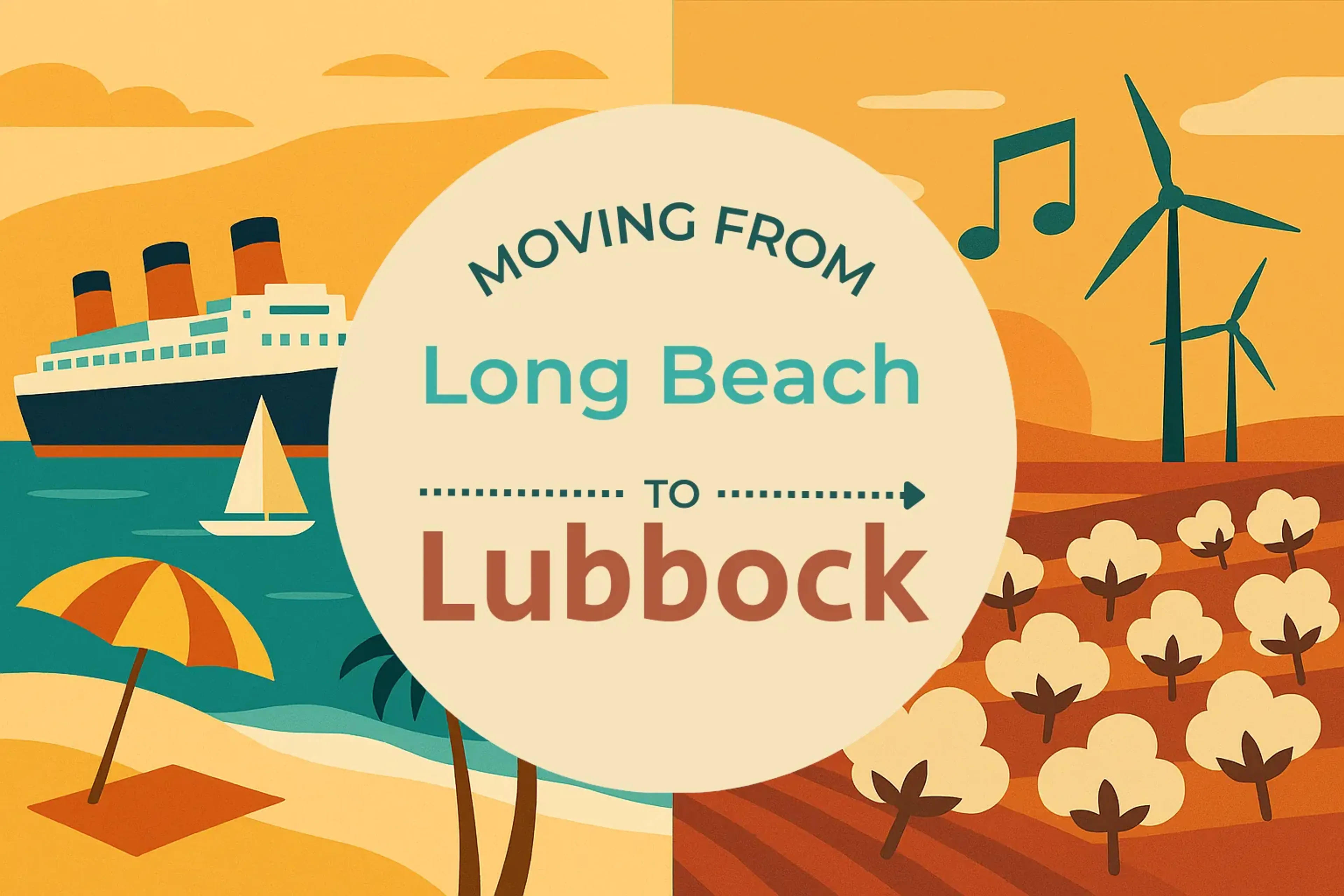 Side-by-side comparison of Long Beach to Lubbock moving companies
