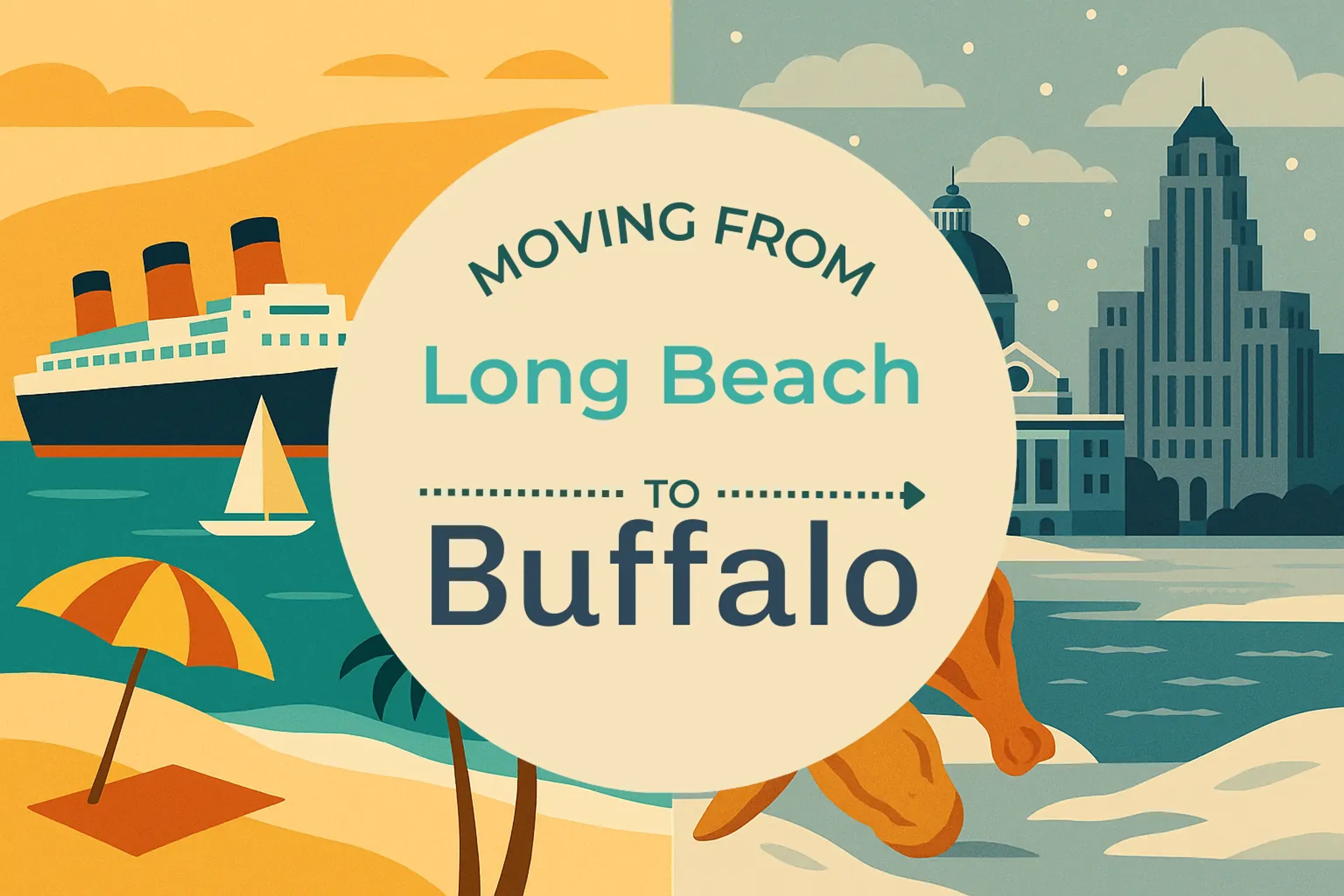 Side-by-side comparison of Long Beach to Buffalo moving companies