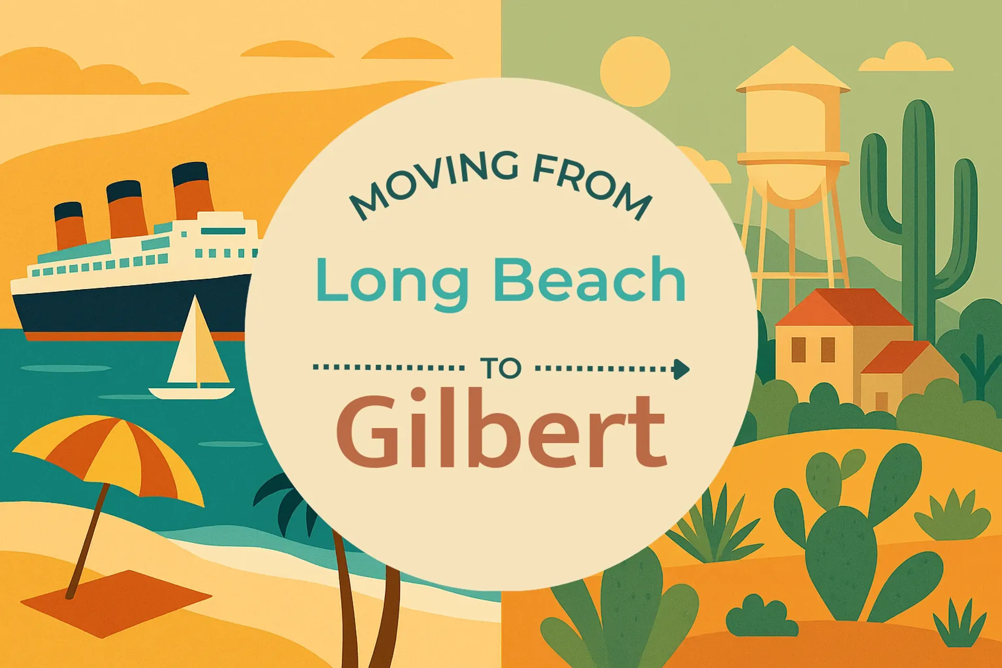 Side-by-side comparison of Long Beach to Gilbert moving companies