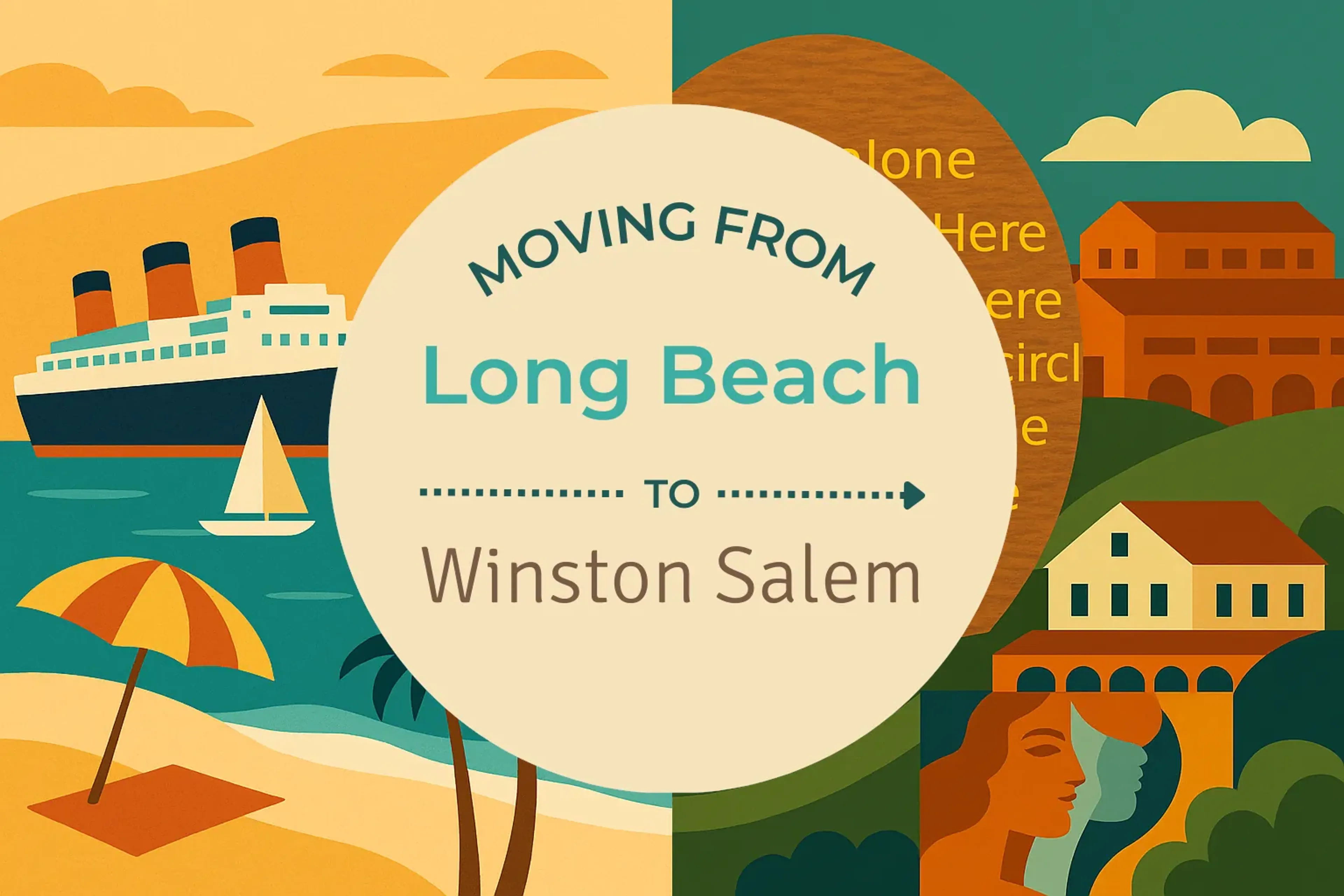 Side-by-side comparison of Long Beach to Winston Salem moving companies