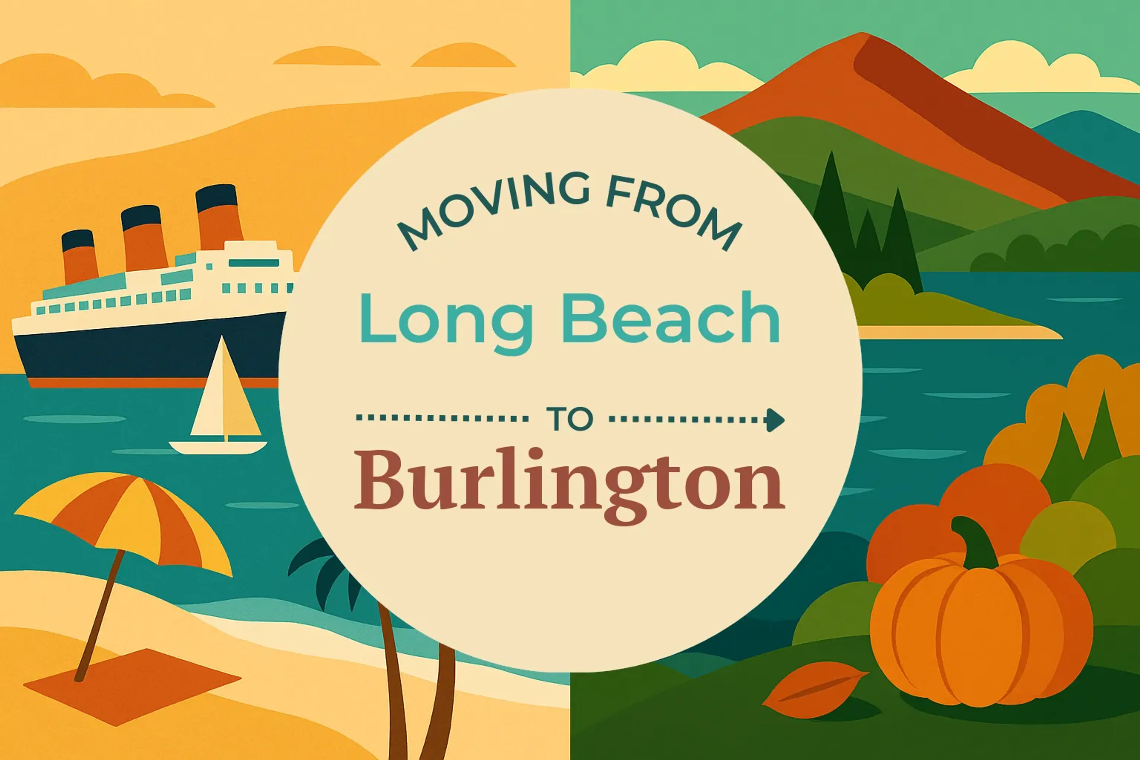 Side-by-side comparison of Long Beach to Burlington moving companies