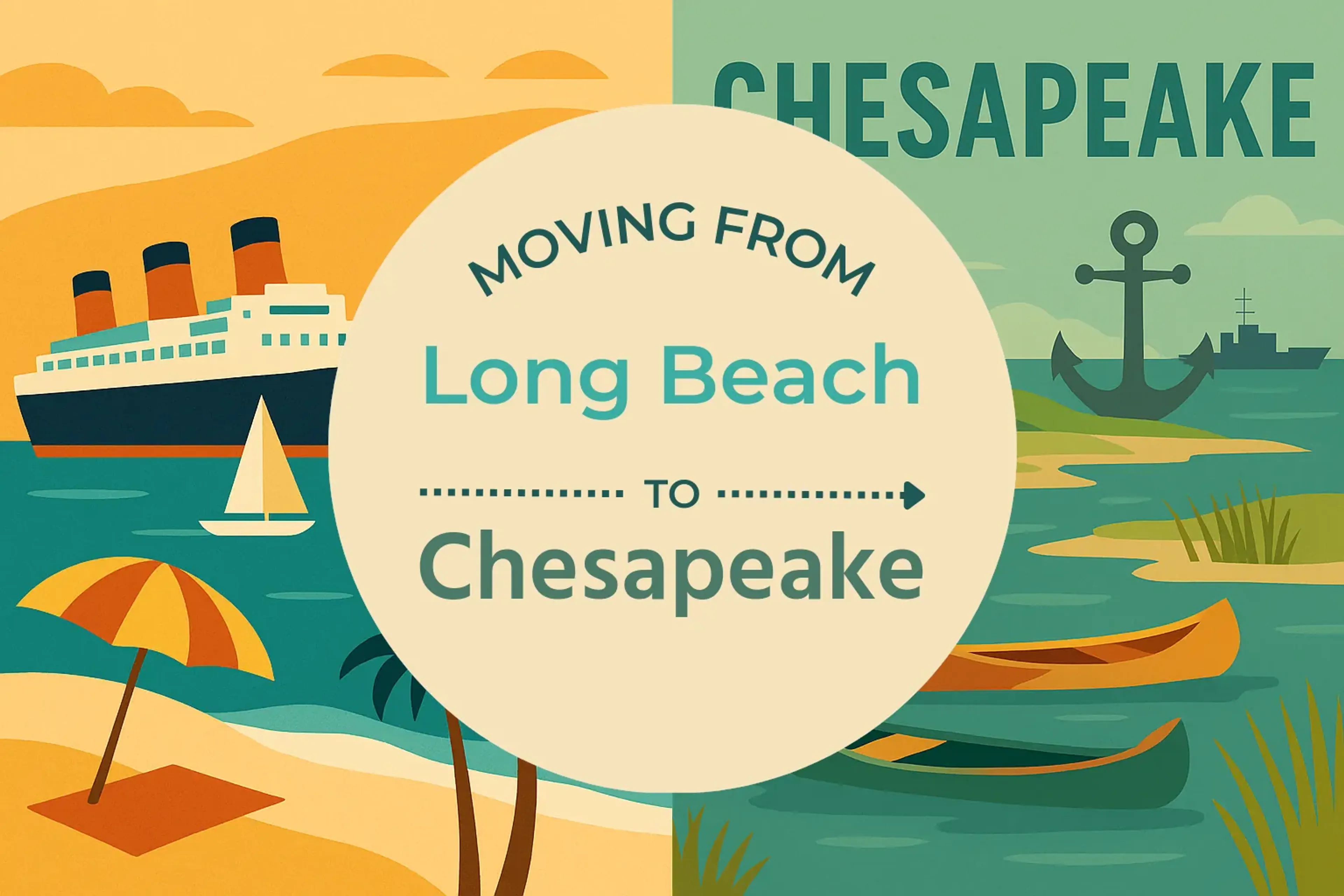Side-by-side comparison of Long Beach to Chesapeake moving companies