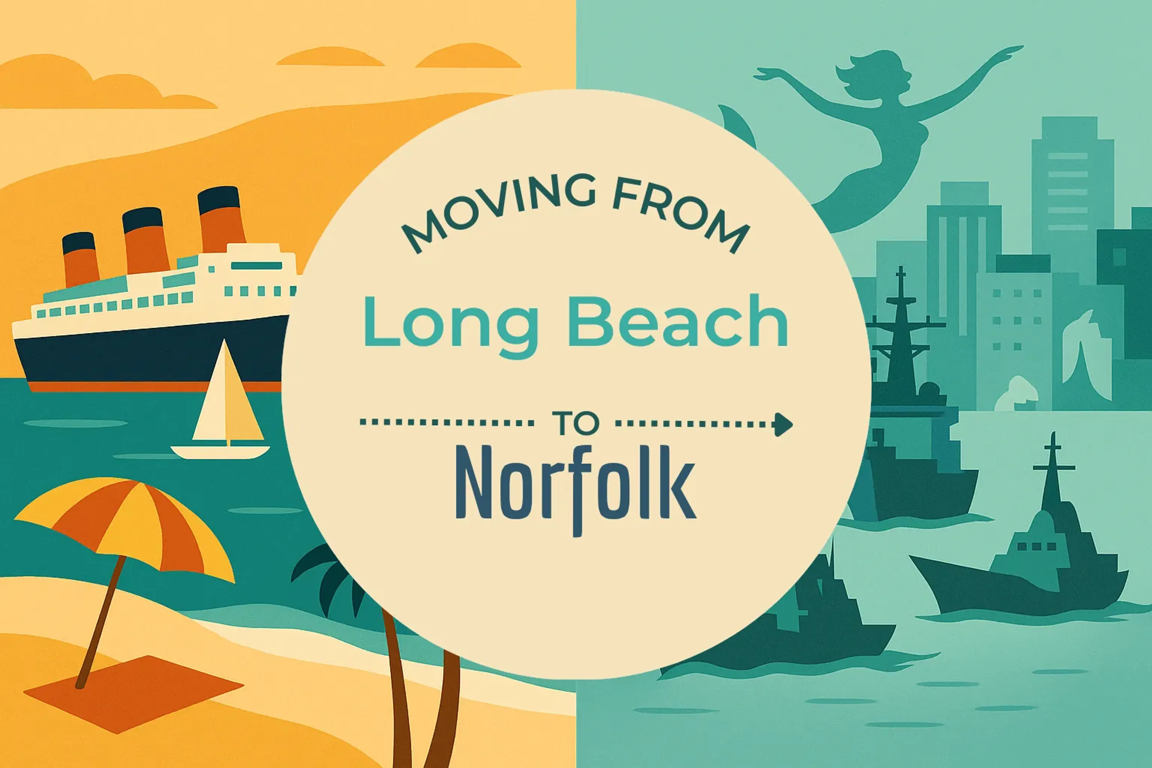 Side-by-side comparison of Long Beach to Norfolk moving companies