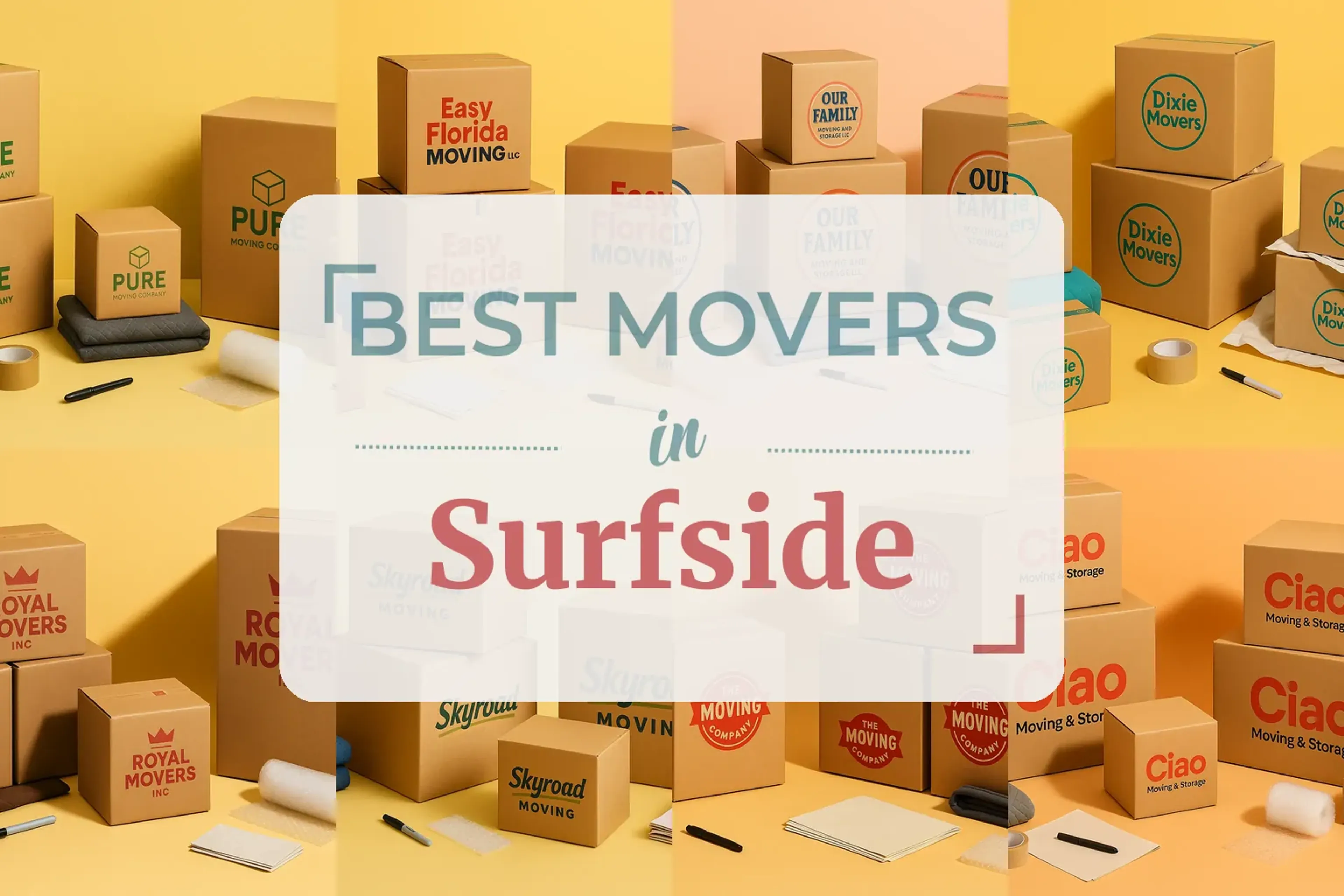 Side-by-side comparison of Surfside moving companies