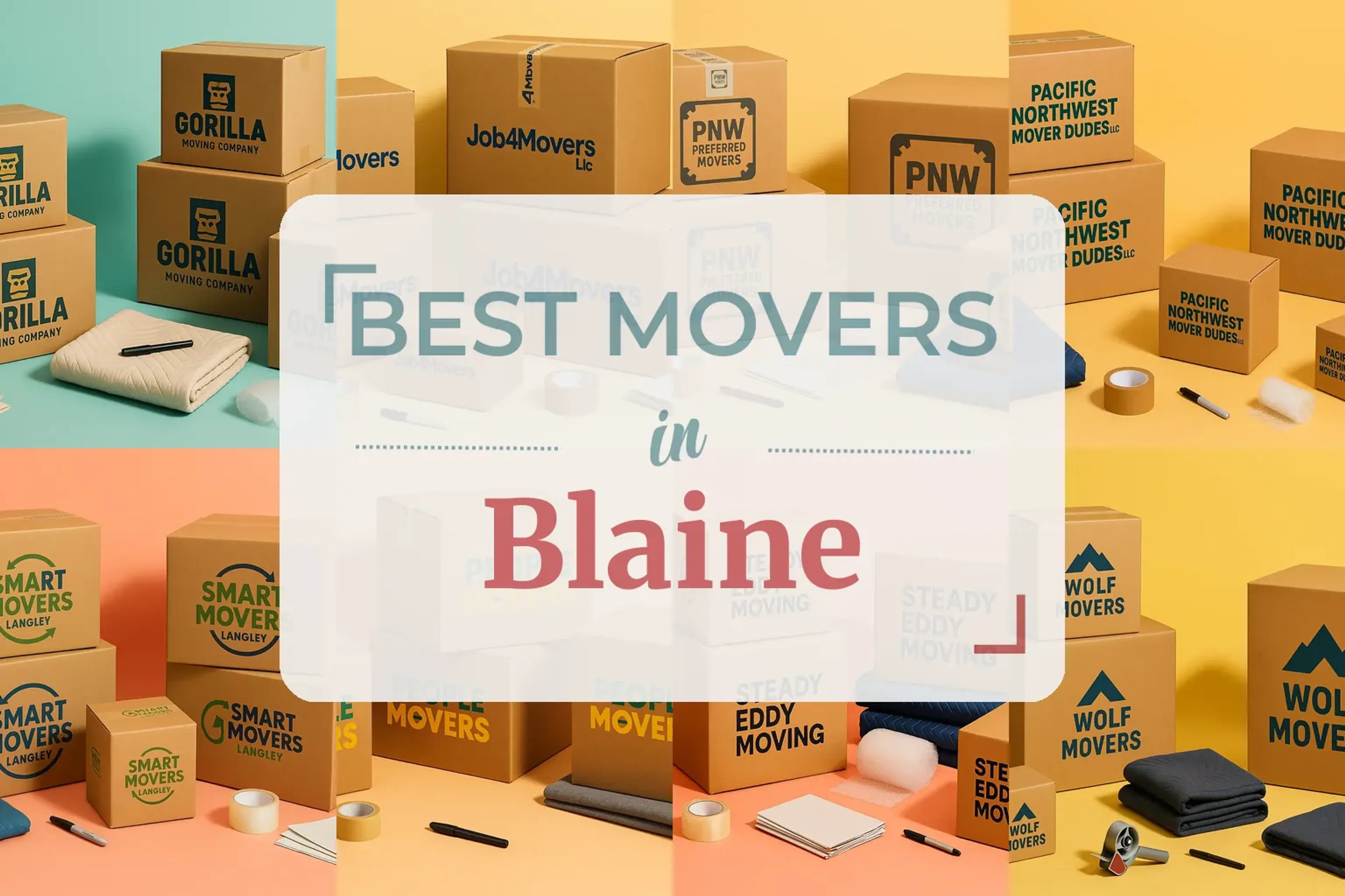 Side-by-side comparison of Blaine moving companies
