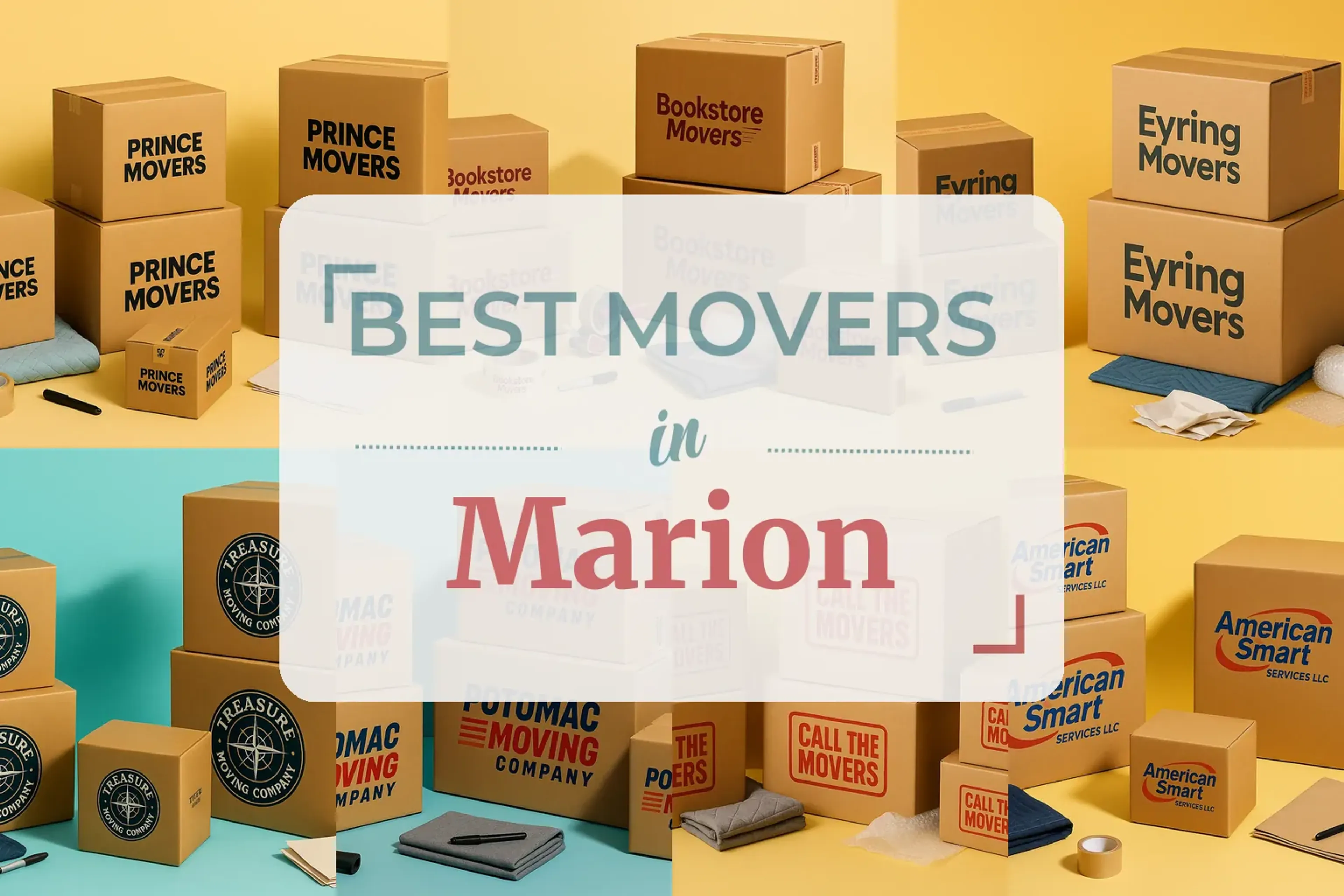 Side-by-side comparison of Marion moving companies
