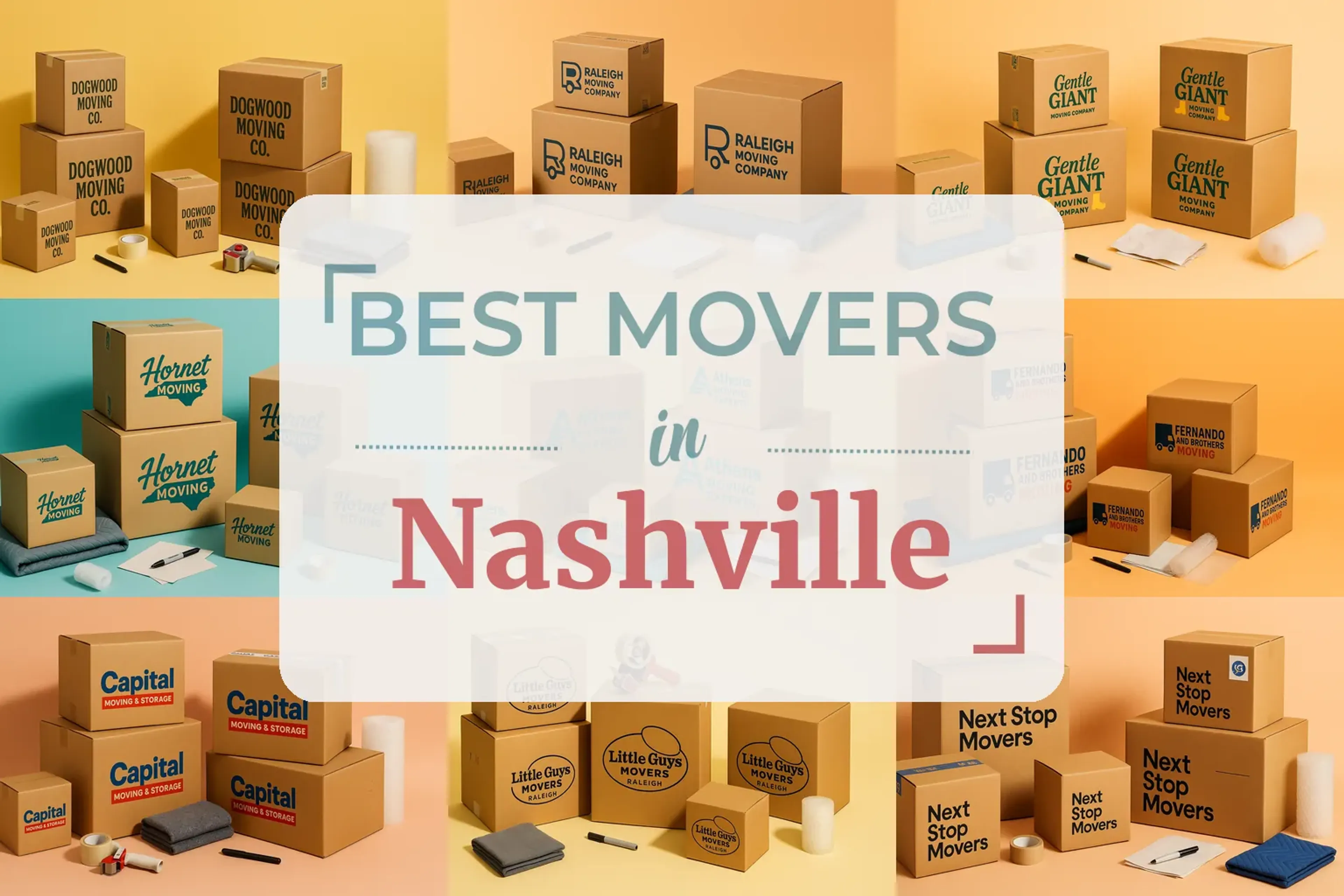 Side-by-side comparison of Nashville moving companies