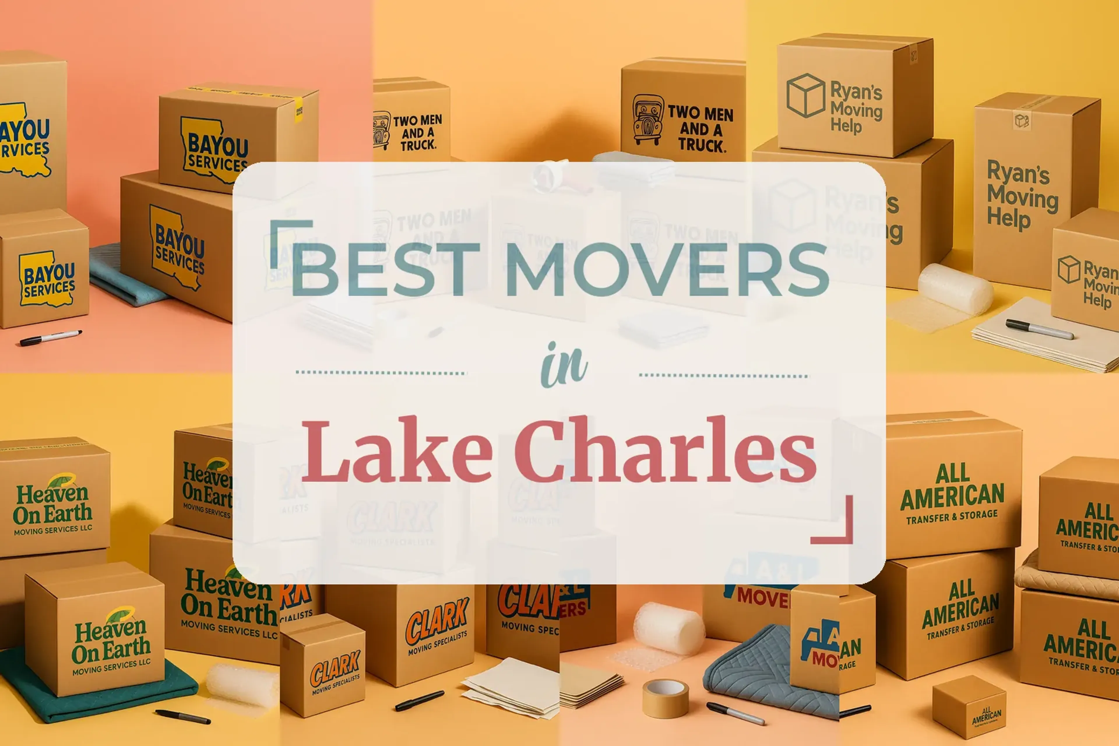 Side-by-side comparison of Lake Charles moving companies