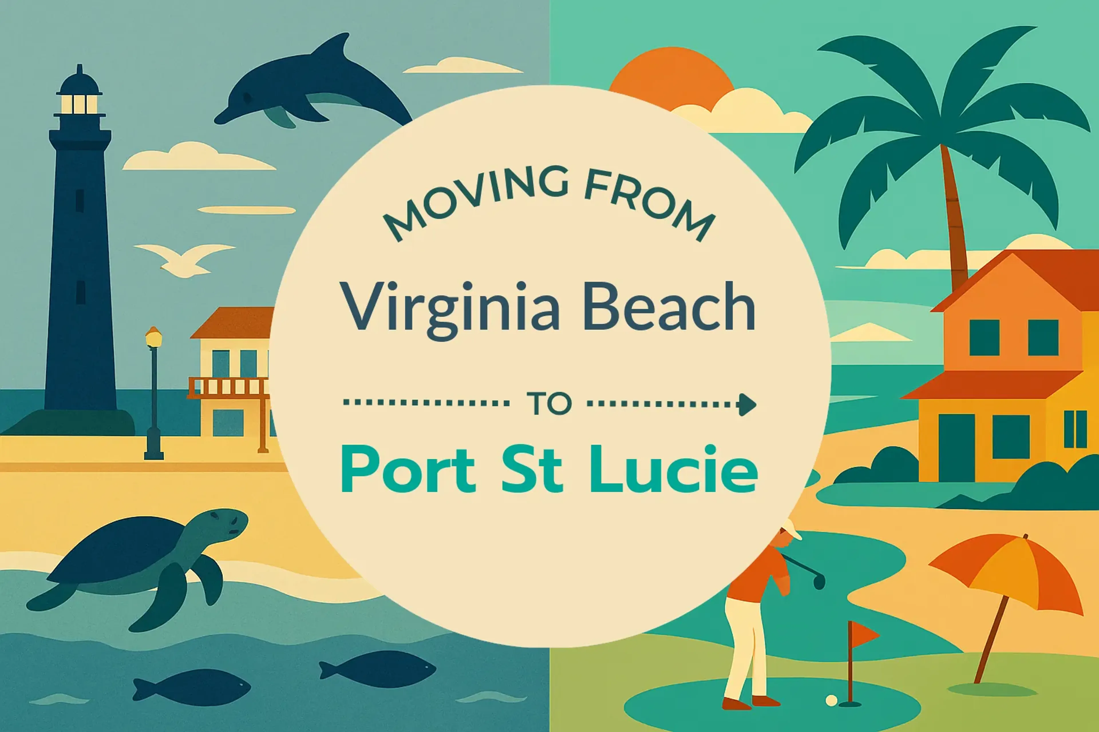 Side-by-side comparison of Virginia Beach to Port St. Lucie moving companies