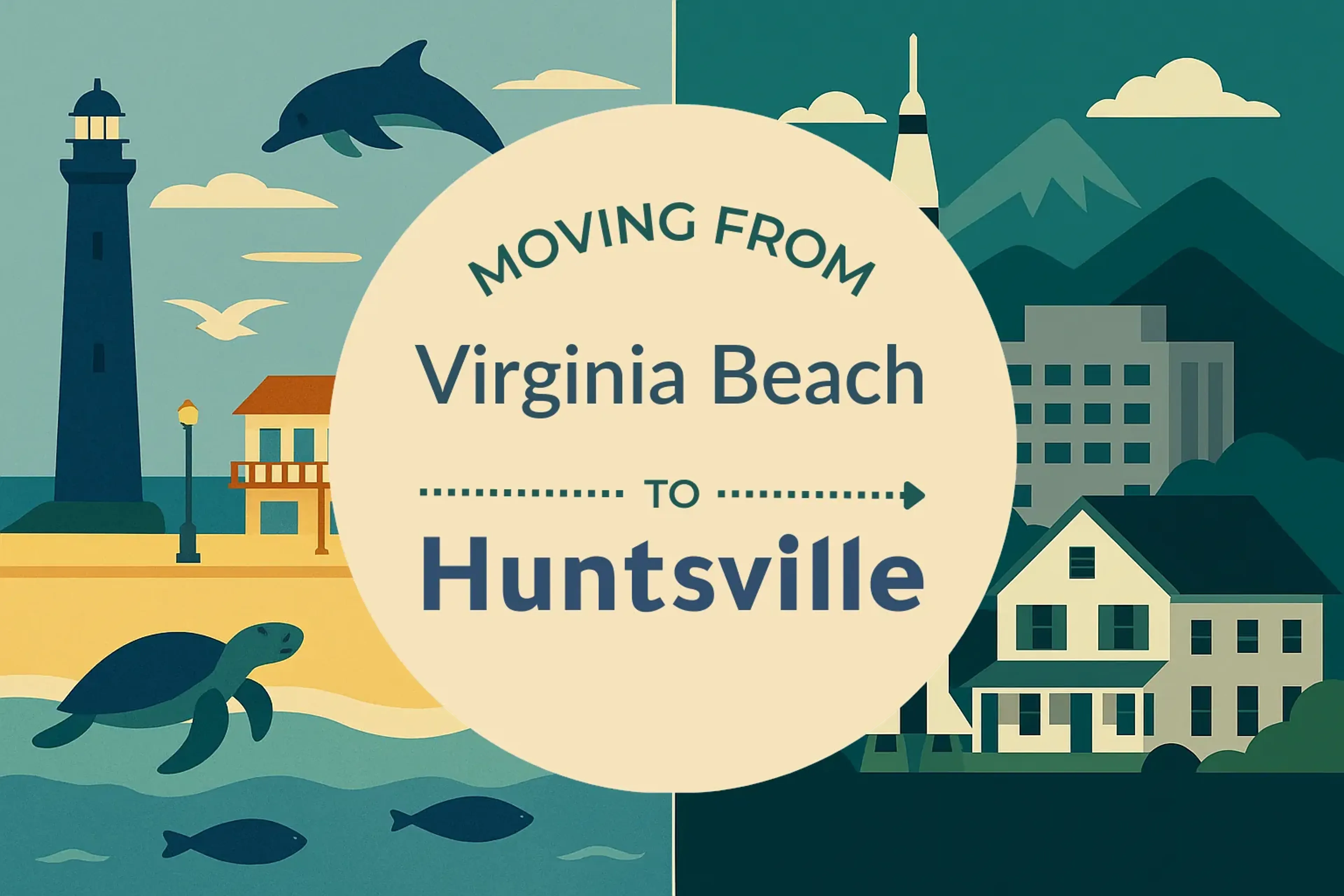 Side-by-side comparison of Virginia Beach to Huntsville moving companies