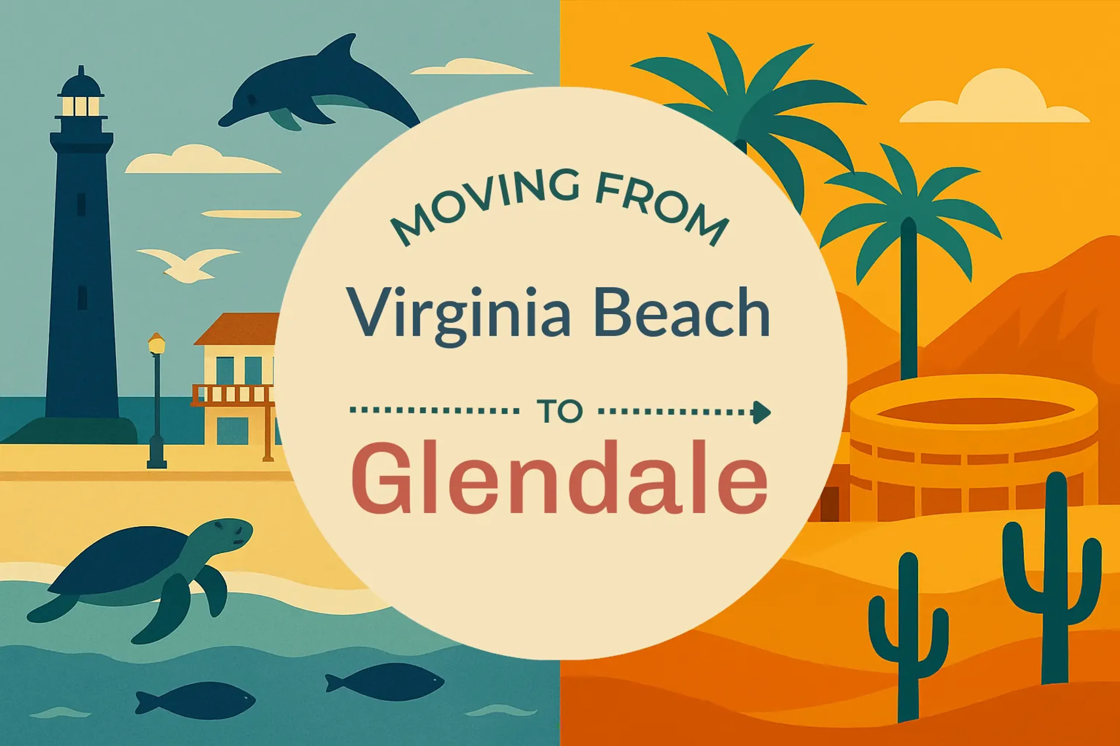 Side-by-side comparison of Virginia Beach to Glendale moving companies