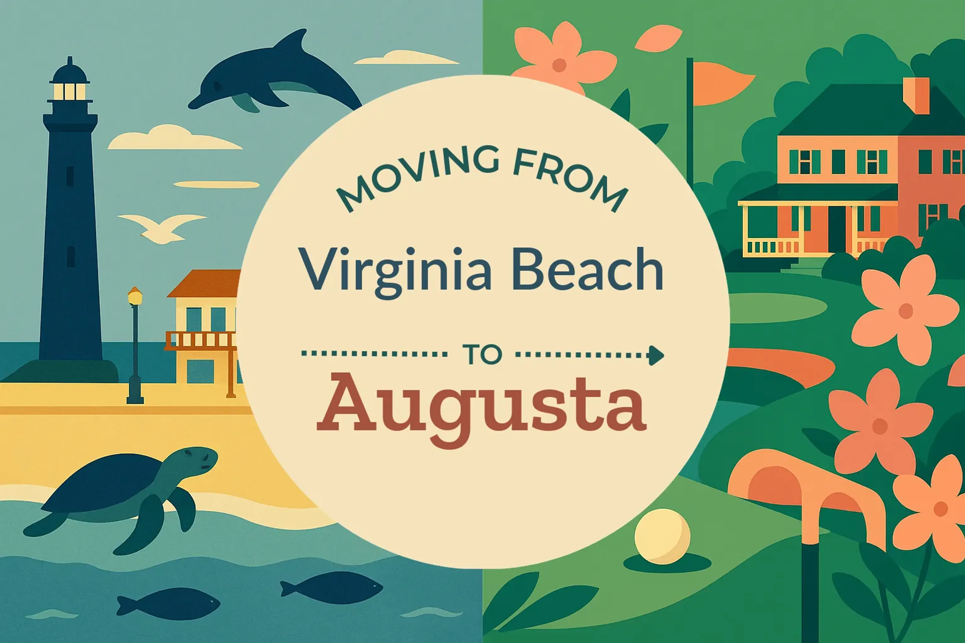 Side-by-side comparison of Virginia Beach to Augusta moving companies