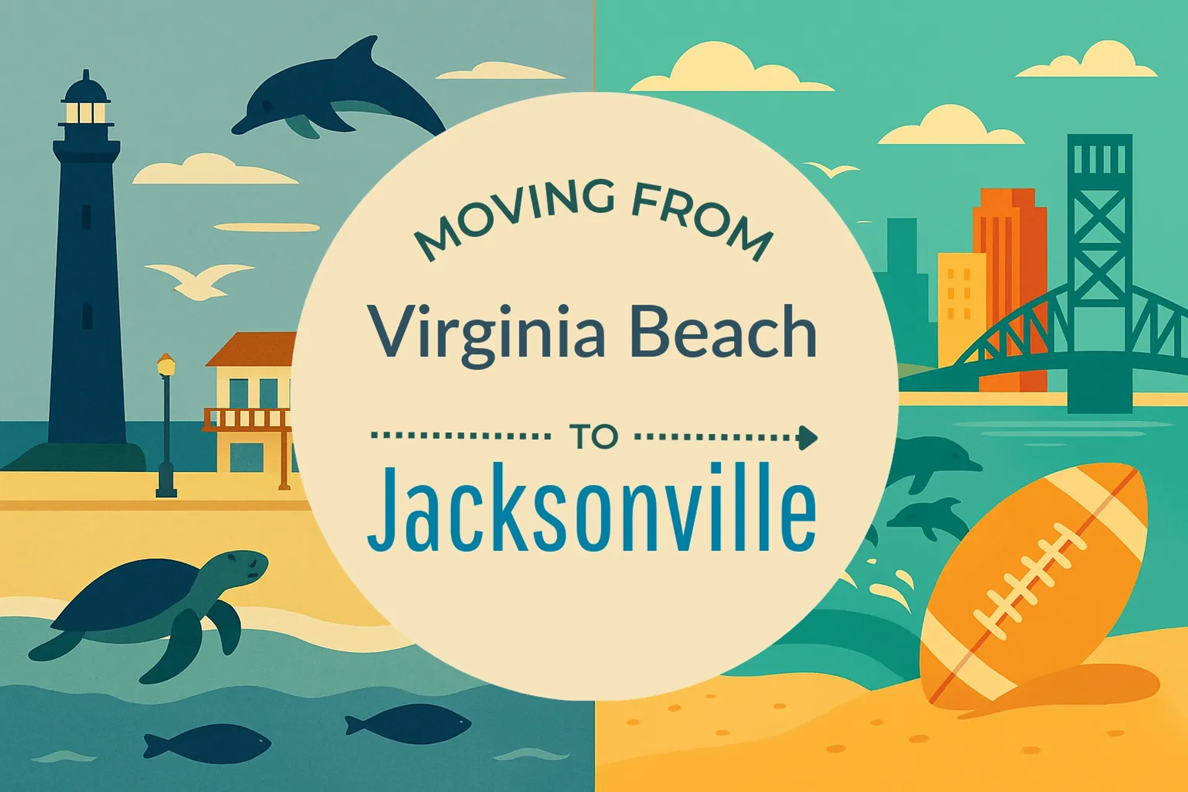 Side-by-side comparison of Virginia Beach to Jacksonville moving companies