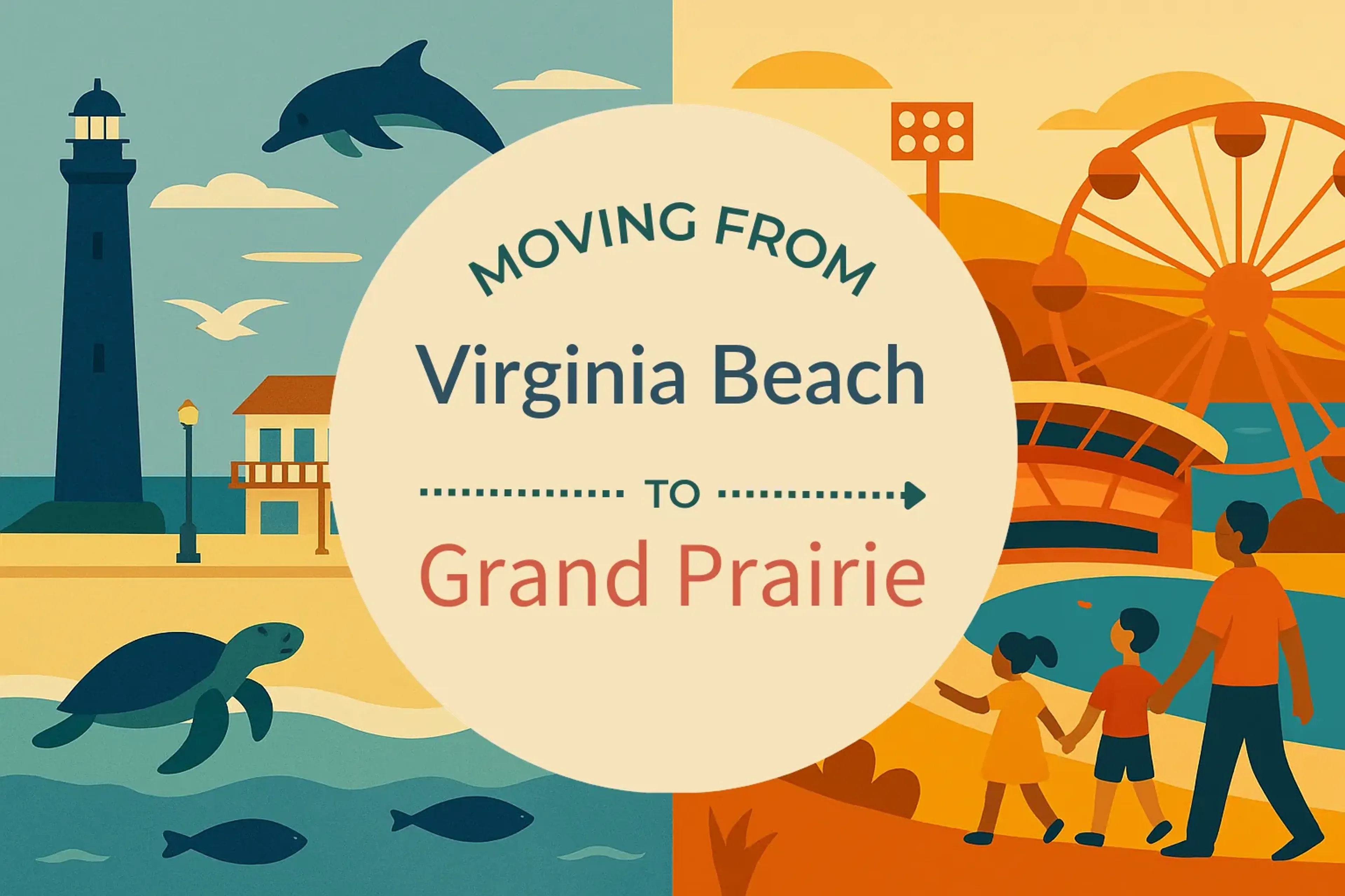 Side-by-side comparison of Virginia Beach to Grand Prairie moving companies