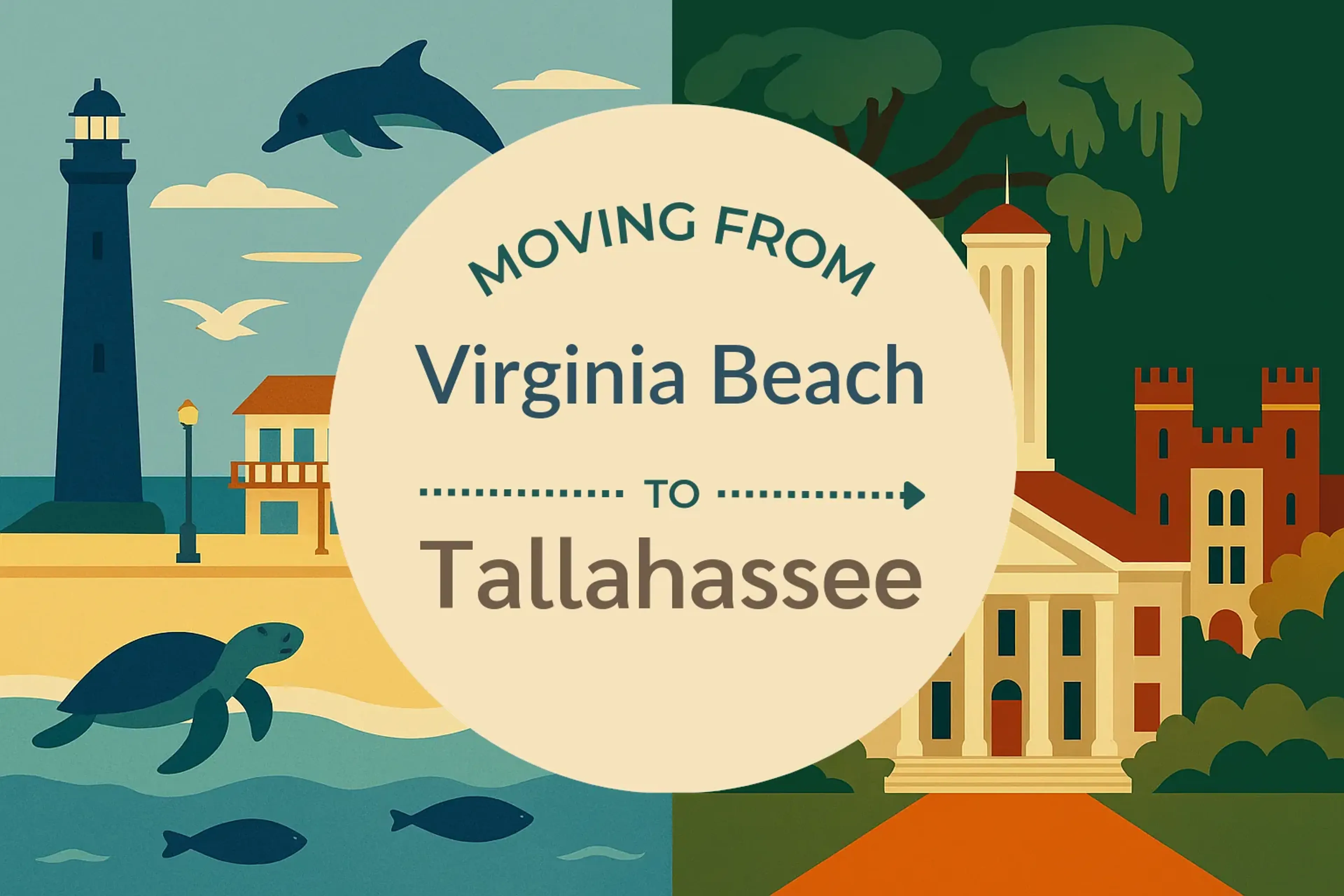 Side-by-side comparison of Virginia Beach to Tallahassee moving companies