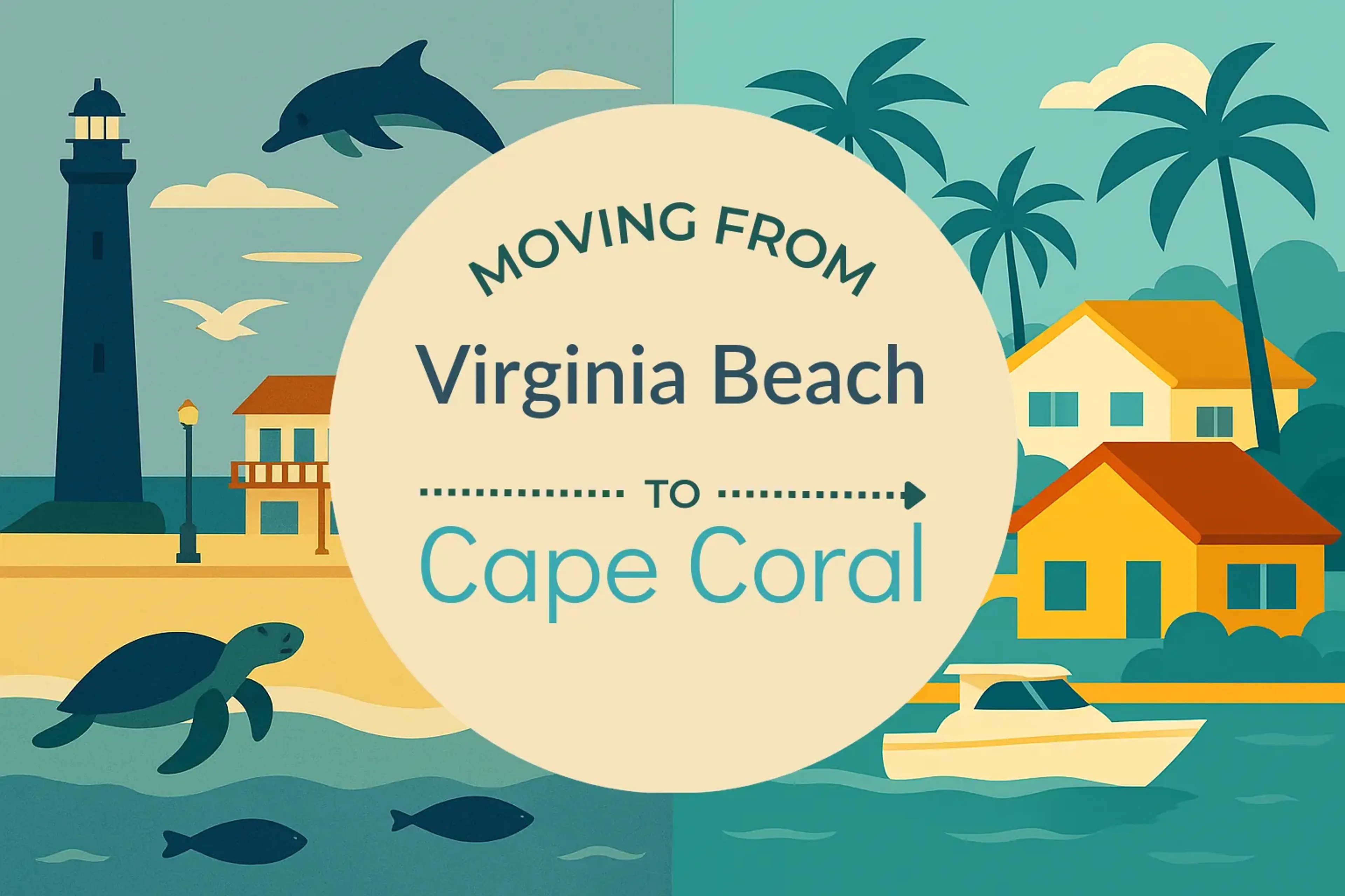 Side-by-side comparison of Virginia Beach to Cape Coral moving companies