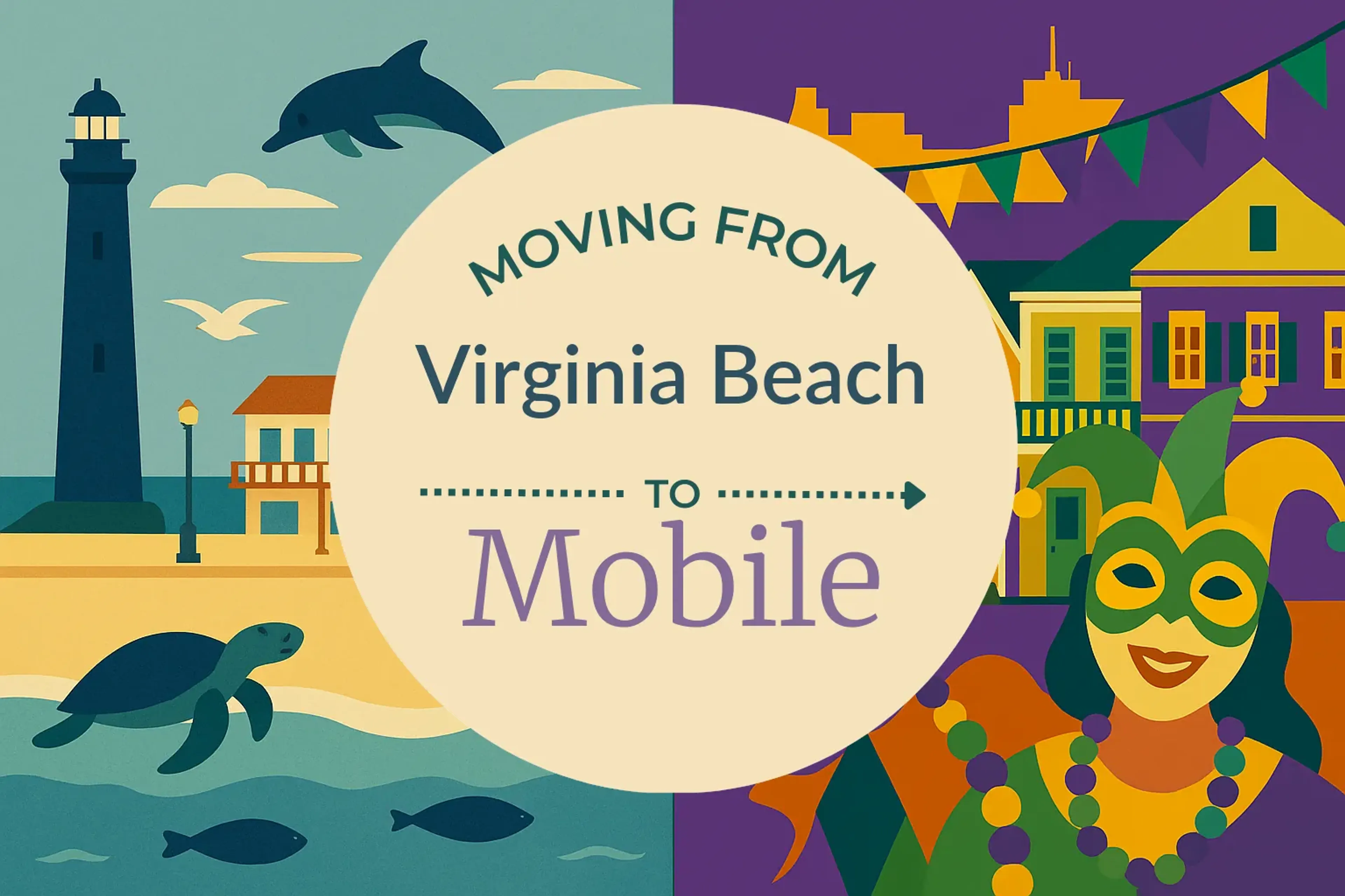 Side-by-side comparison of Virginia Beach to Mobile moving companies