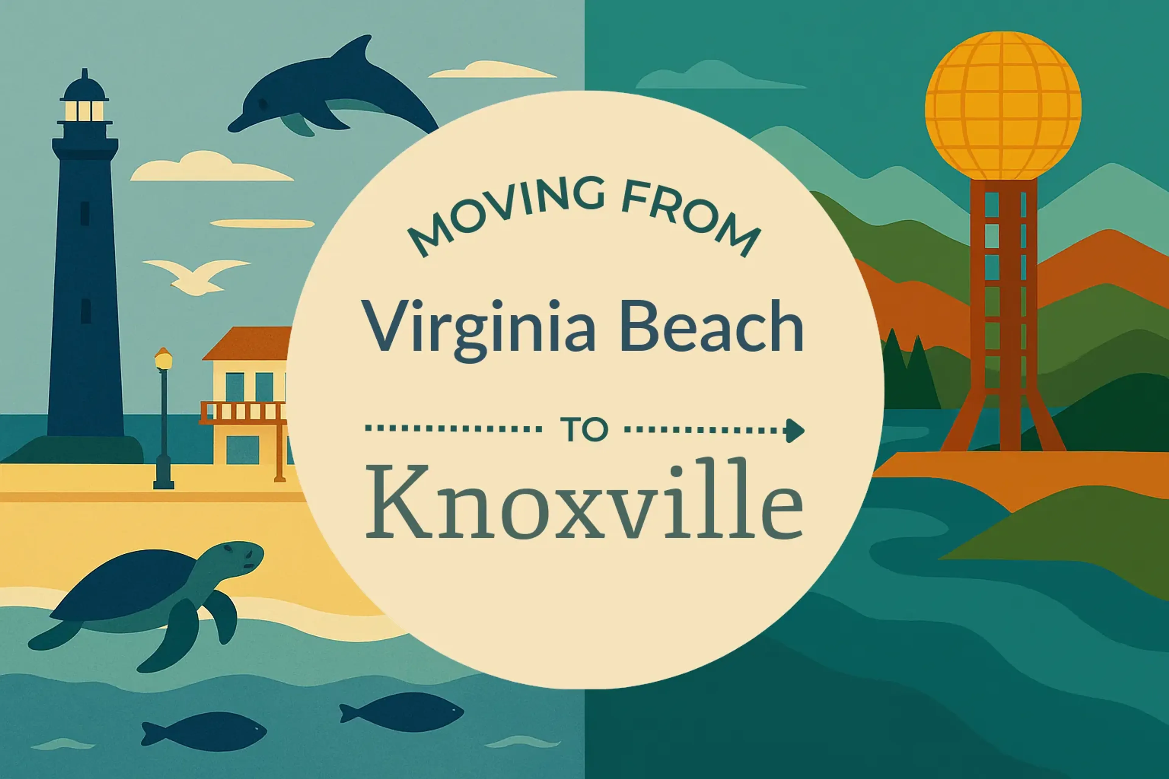 Side-by-side comparison of Virginia Beach to Knoxville moving companies