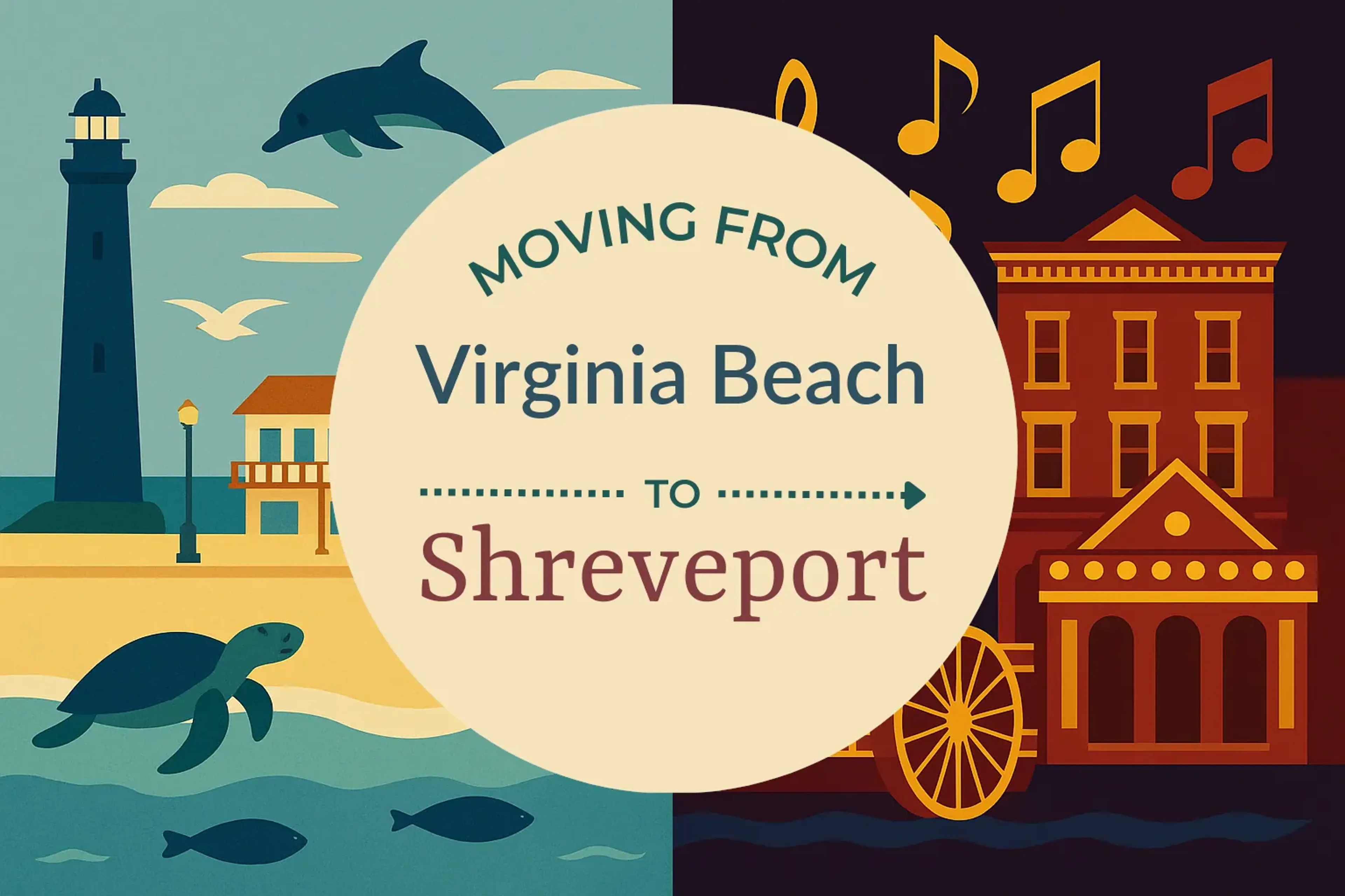 Side-by-side comparison of Virginia Beach to Shreveport moving companies