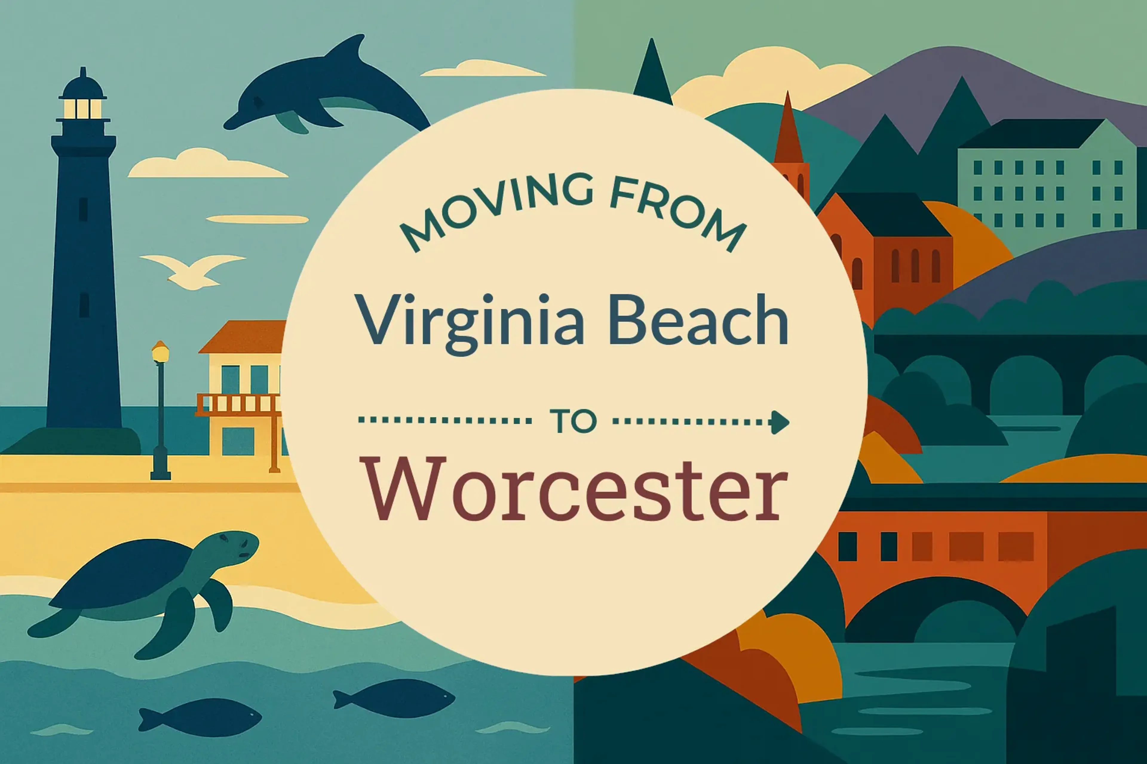 Side-by-side comparison of Virginia Beach to Worcester moving companies