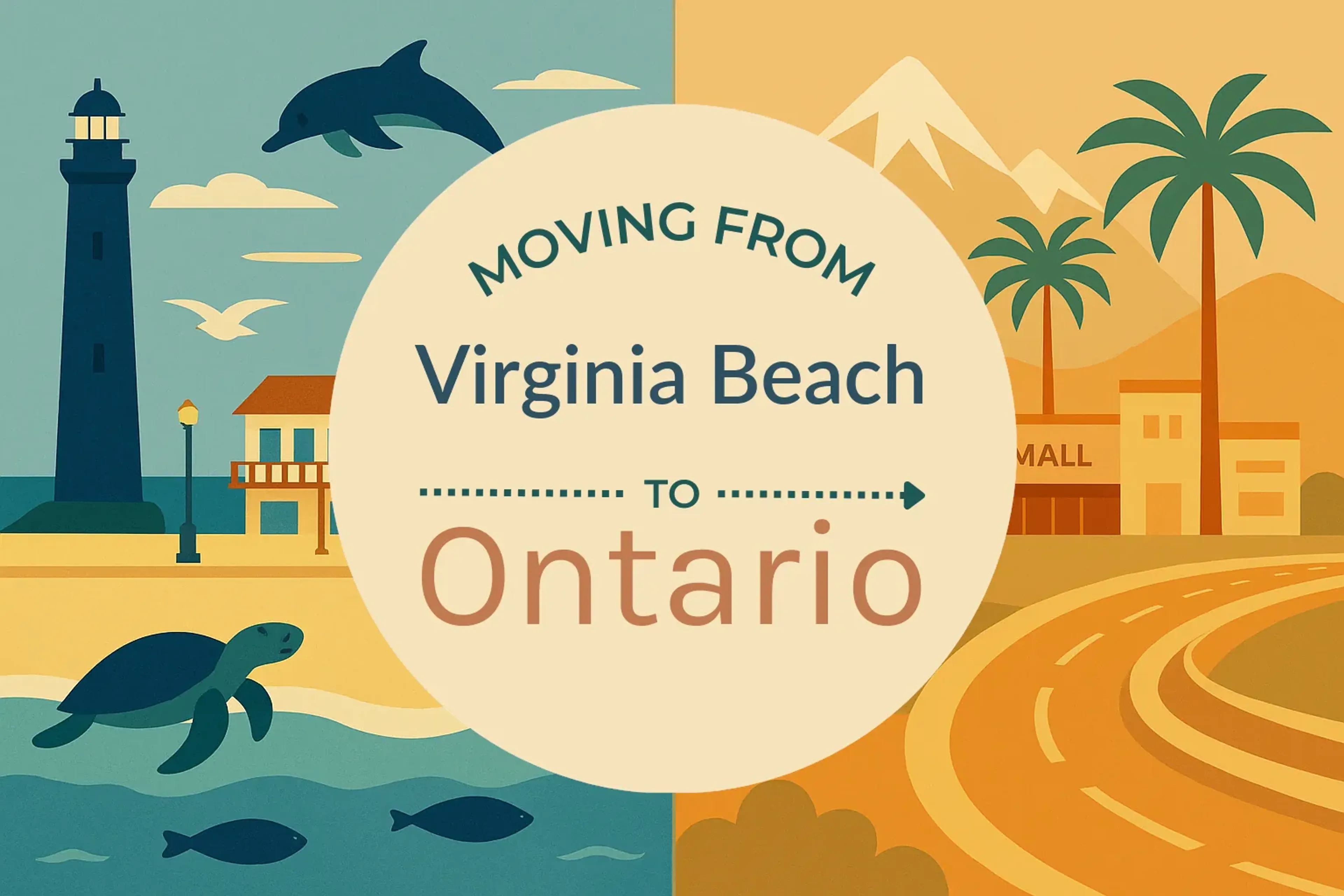 Side-by-side comparison of Virginia Beach to Ontario moving companies