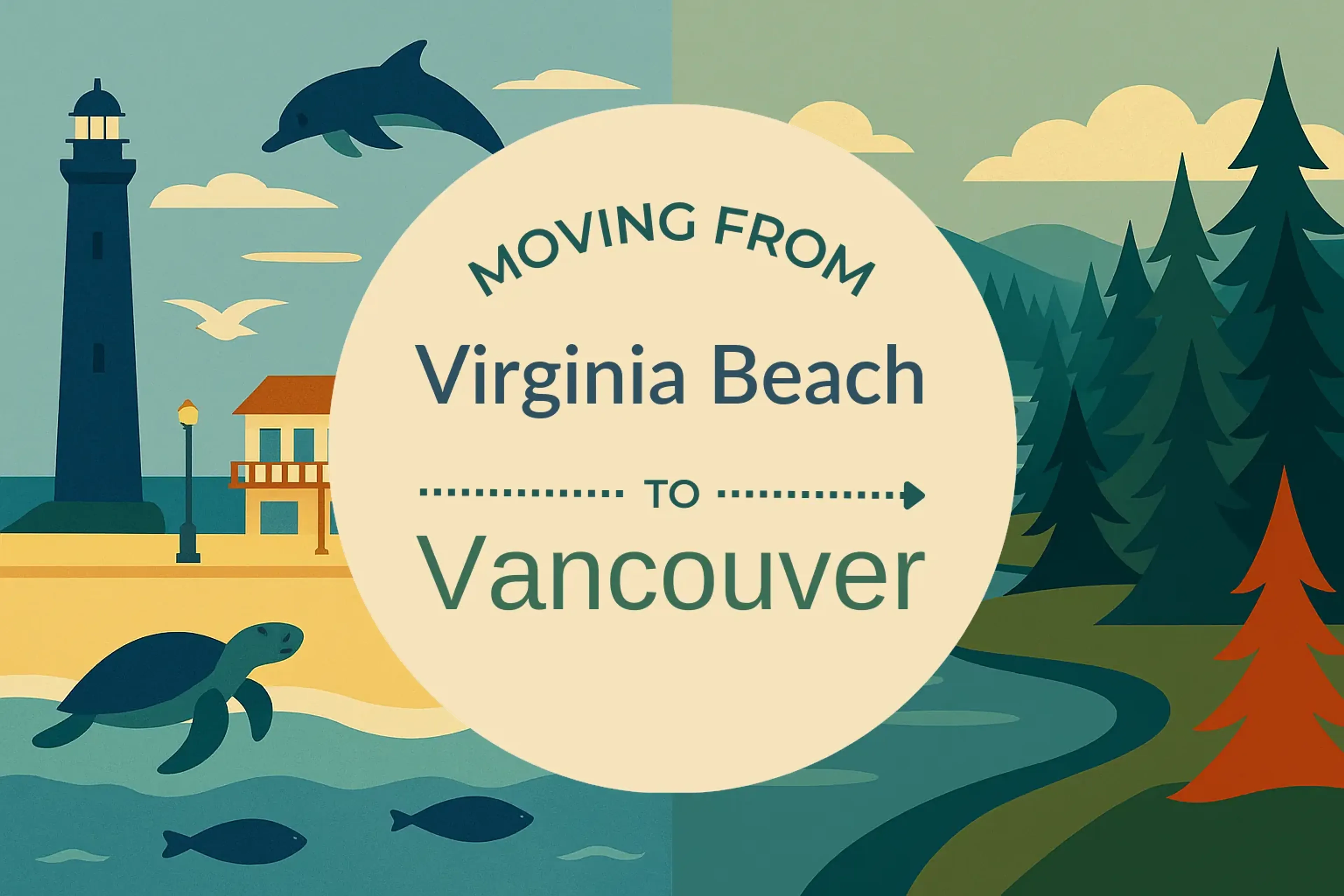 Side-by-side comparison of Virginia Beach to Vancouver moving companies
