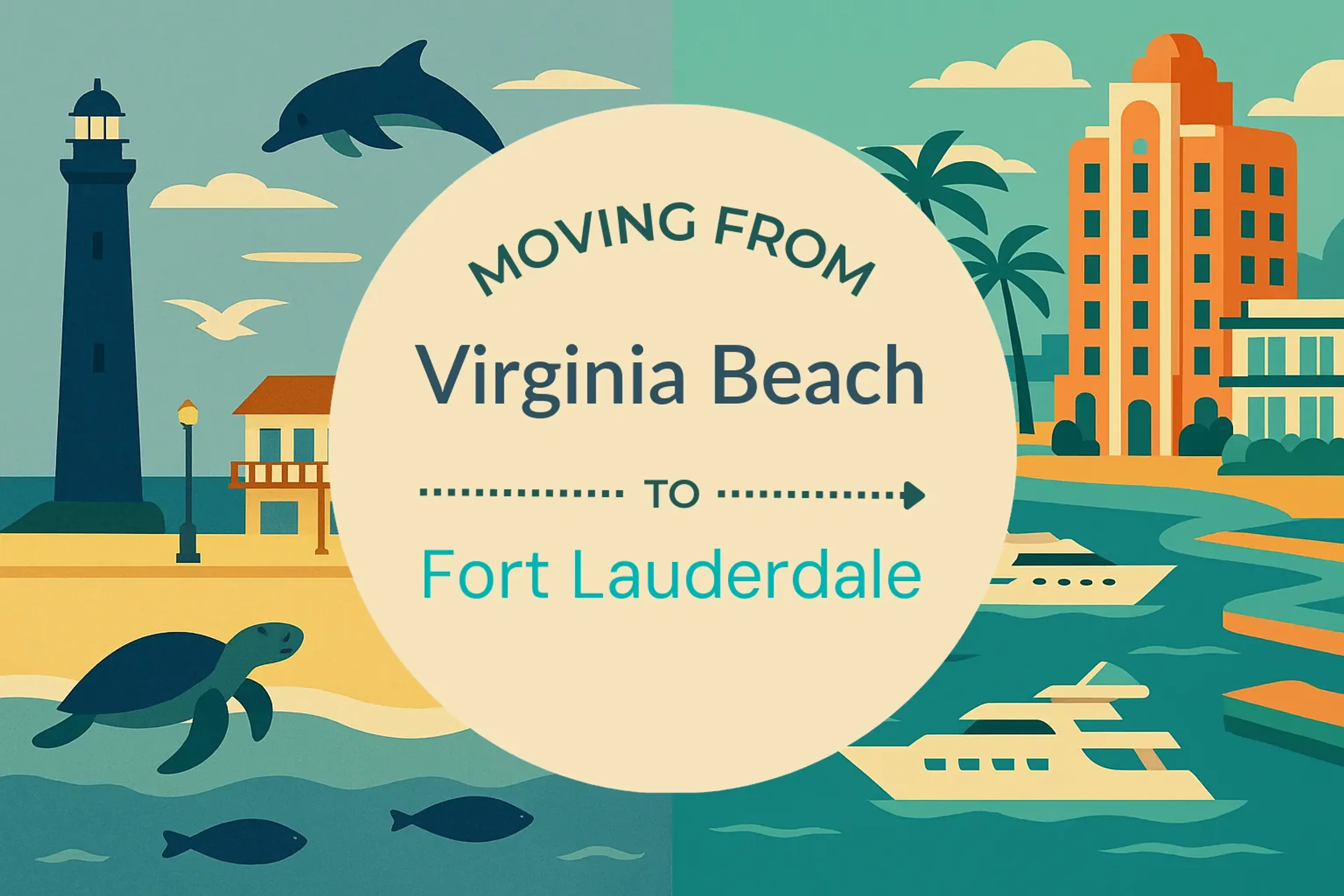 Side-by-side comparison of Virginia Beach to Fort Lauderdale moving companies
