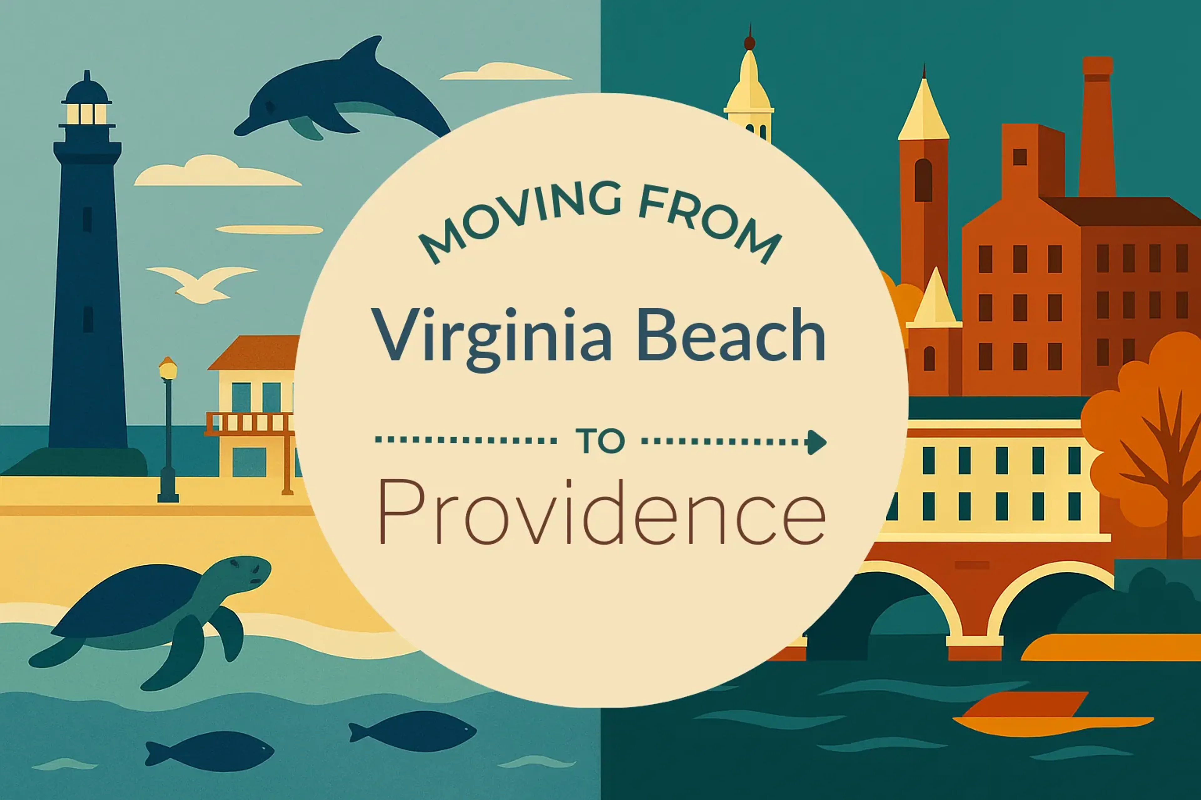 Side-by-side comparison of Virginia Beach to Providence moving companies