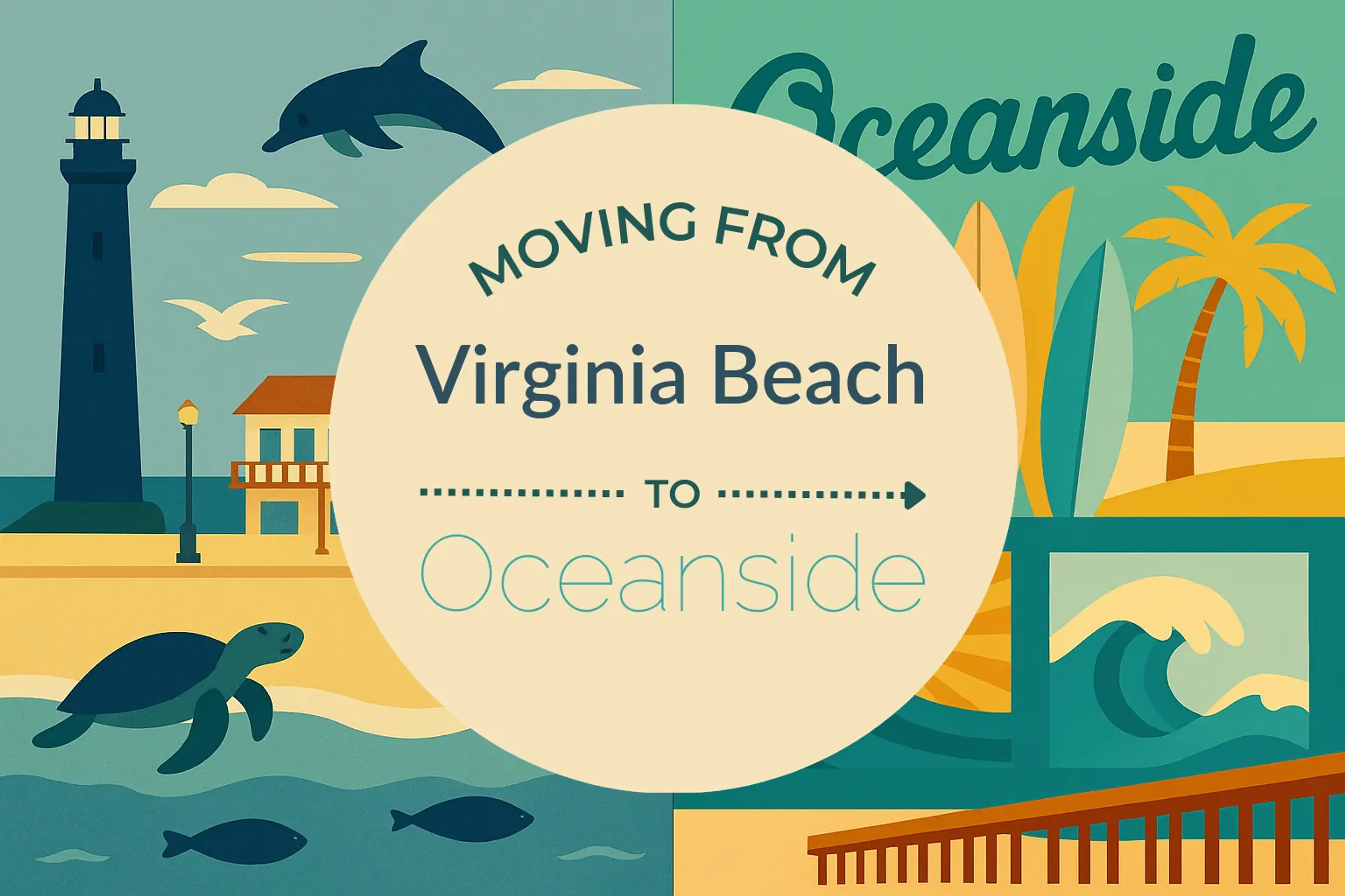 Side-by-side comparison of Virginia Beach to Oceanside moving companies